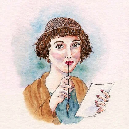 Idle Sappho - hand painted portraits