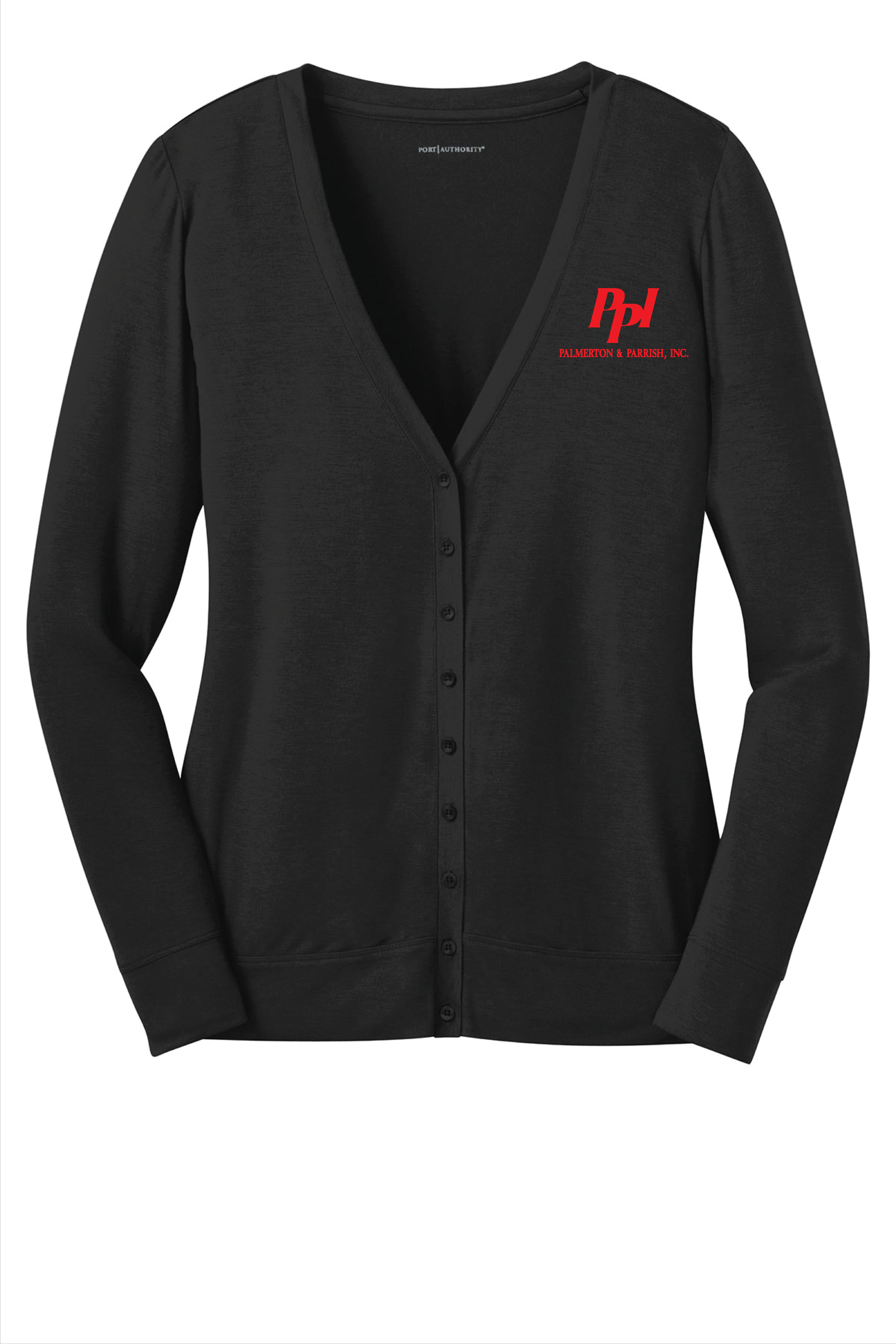 Port Authority- Women's Cardigan- Black.png