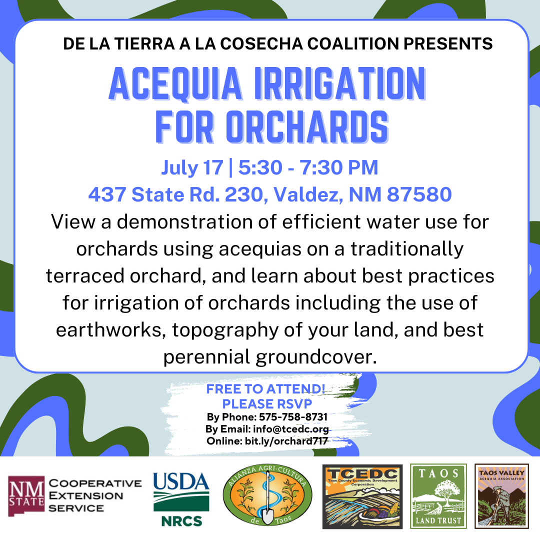 Acequia Irrigation for Orchards