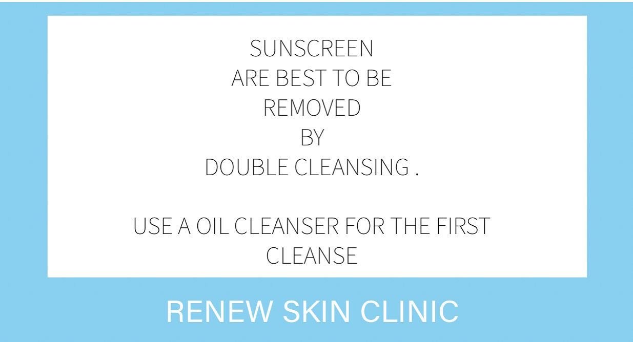 ⭐️SUNSCREEN ⭐️

DID YOU KNOW THAT SUNSCREEN IS BEST TO BE REMOVED  BY DOUBLE CLEANSING YOUR SKIN? 
.
.
👉YOU SHOULD USE A OIL CLEANSER FOR THE FIRST CLEANSE 
.
.
.
#skintip #sunscreen #doublecleanse #preventionofclogskin #selfcare #skintip #aesthetic