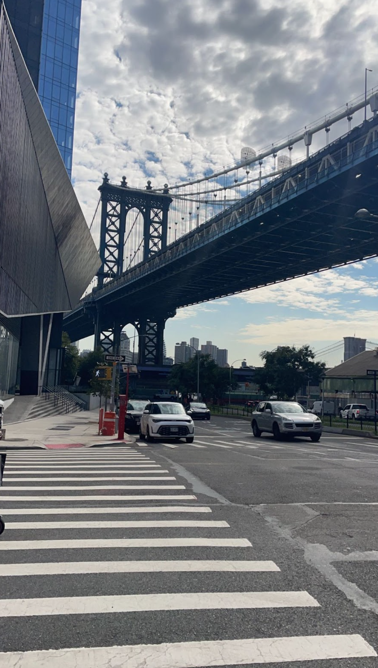 Manhattan Bridge from the street by Catherine P