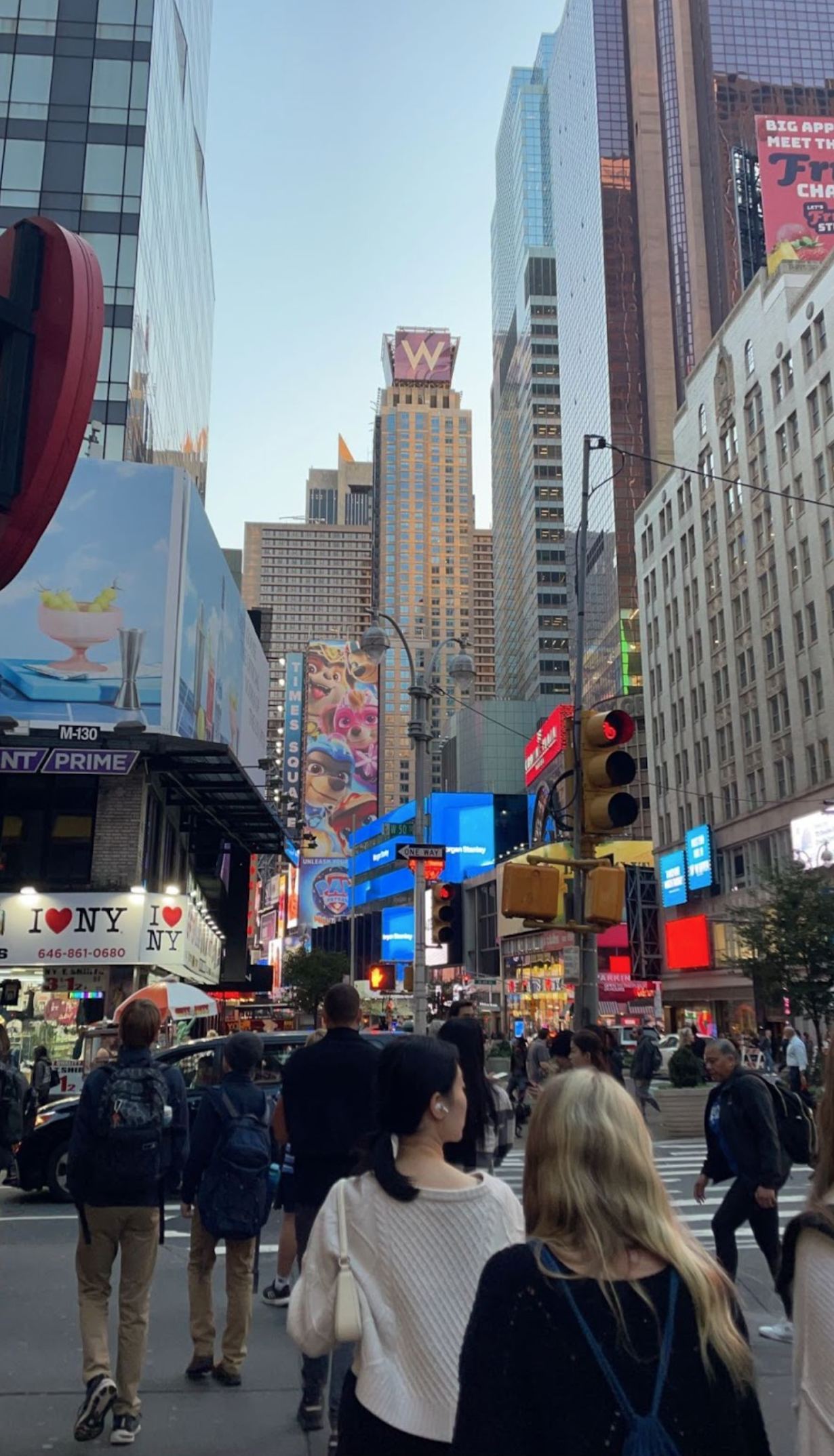 Times Square at dusk by Catherine P