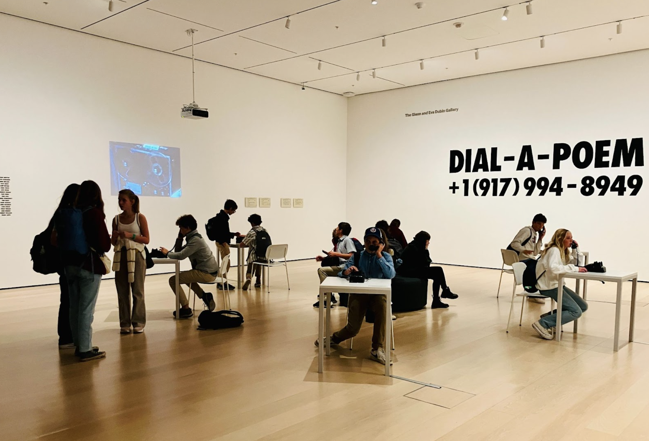 Students Dial-A-Poem at MoMA by Margaret Monteith