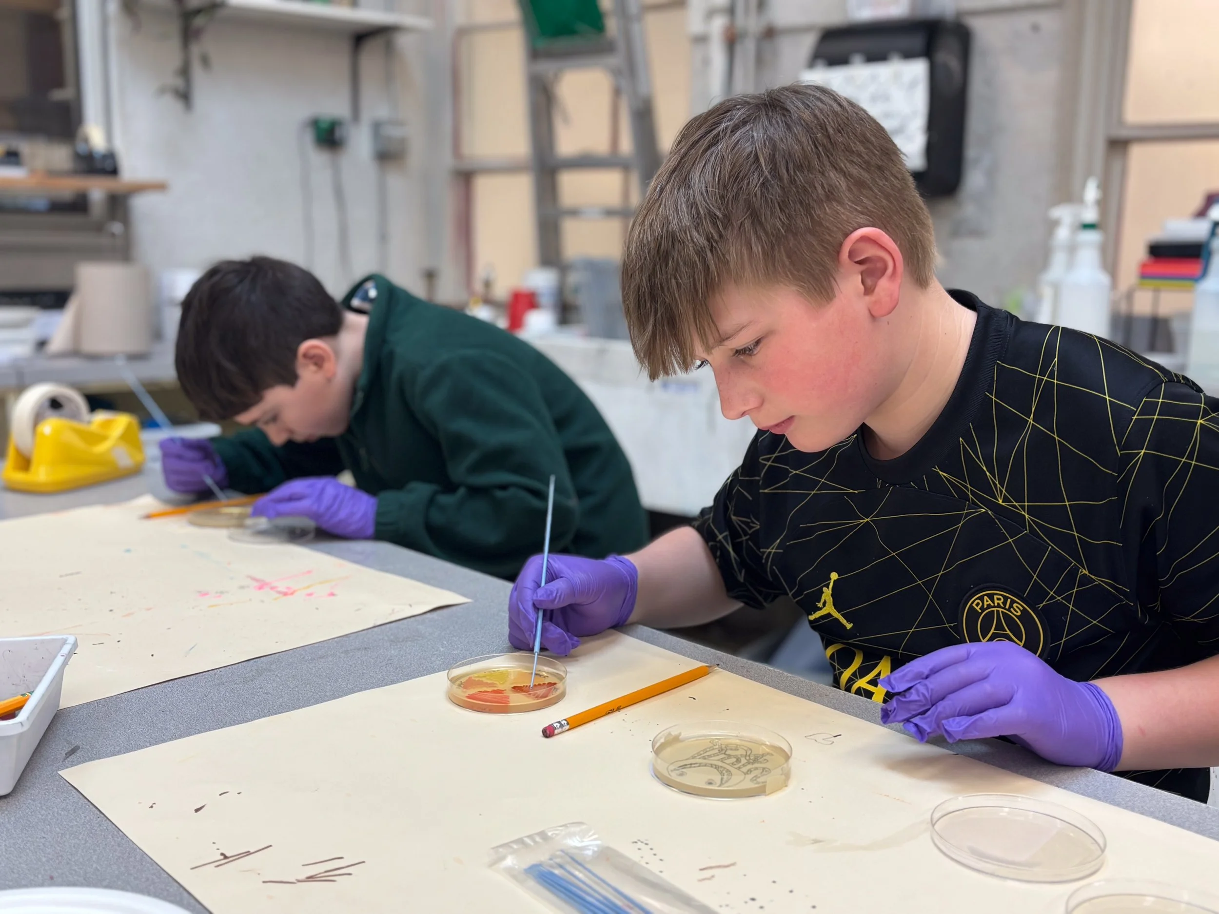 Bringing the Invisible to Life:  Bacterial Art at GUS