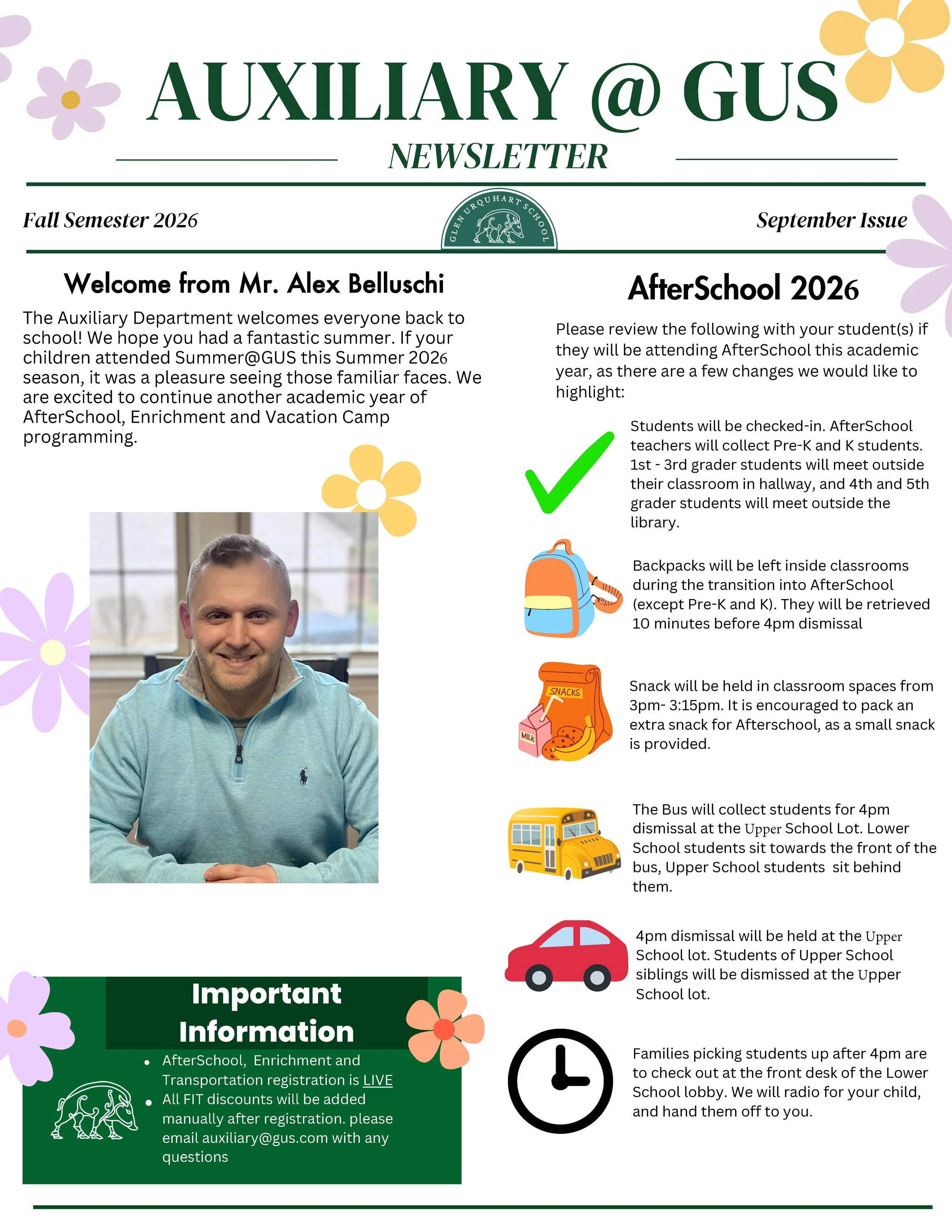 Auxiliary Newsletter: September 2026