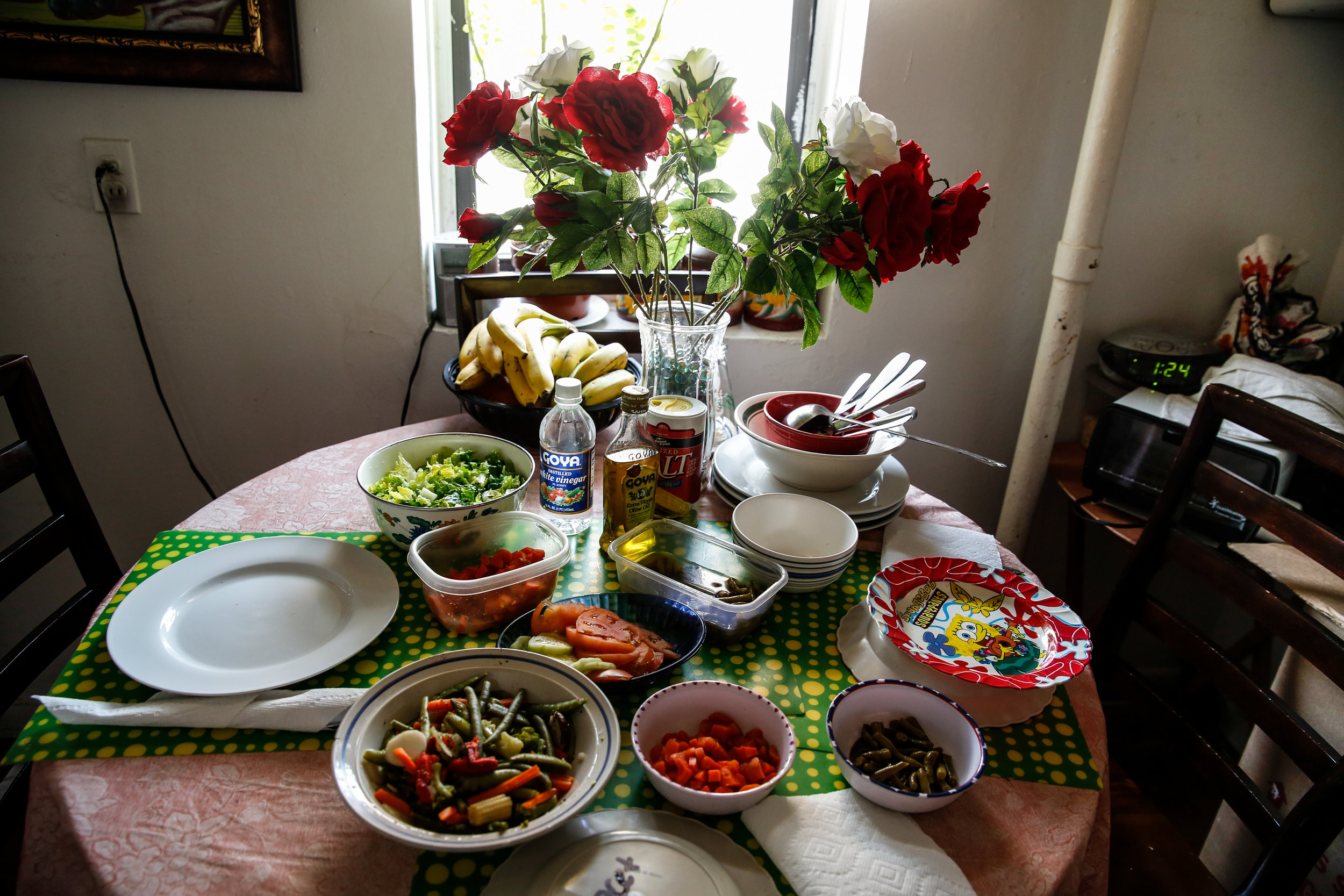  Maria Rodriguez’s apartment sparkles; it’s a warm and peaceful home. Food from a nearby pantry helps Maria, a stroke survivor, care for her three school-age relatives while their parents work in the Dominican Republic. The children, Ysabella, Yocet,