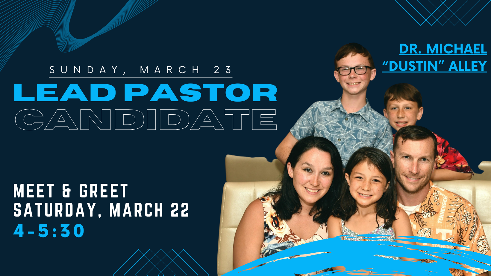 Meet Pastoral Candidate Michael "Dustin" Alley