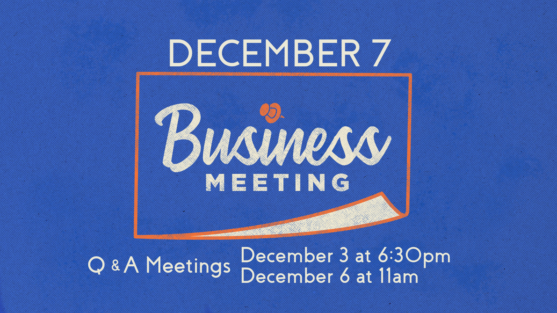 Business Meeting