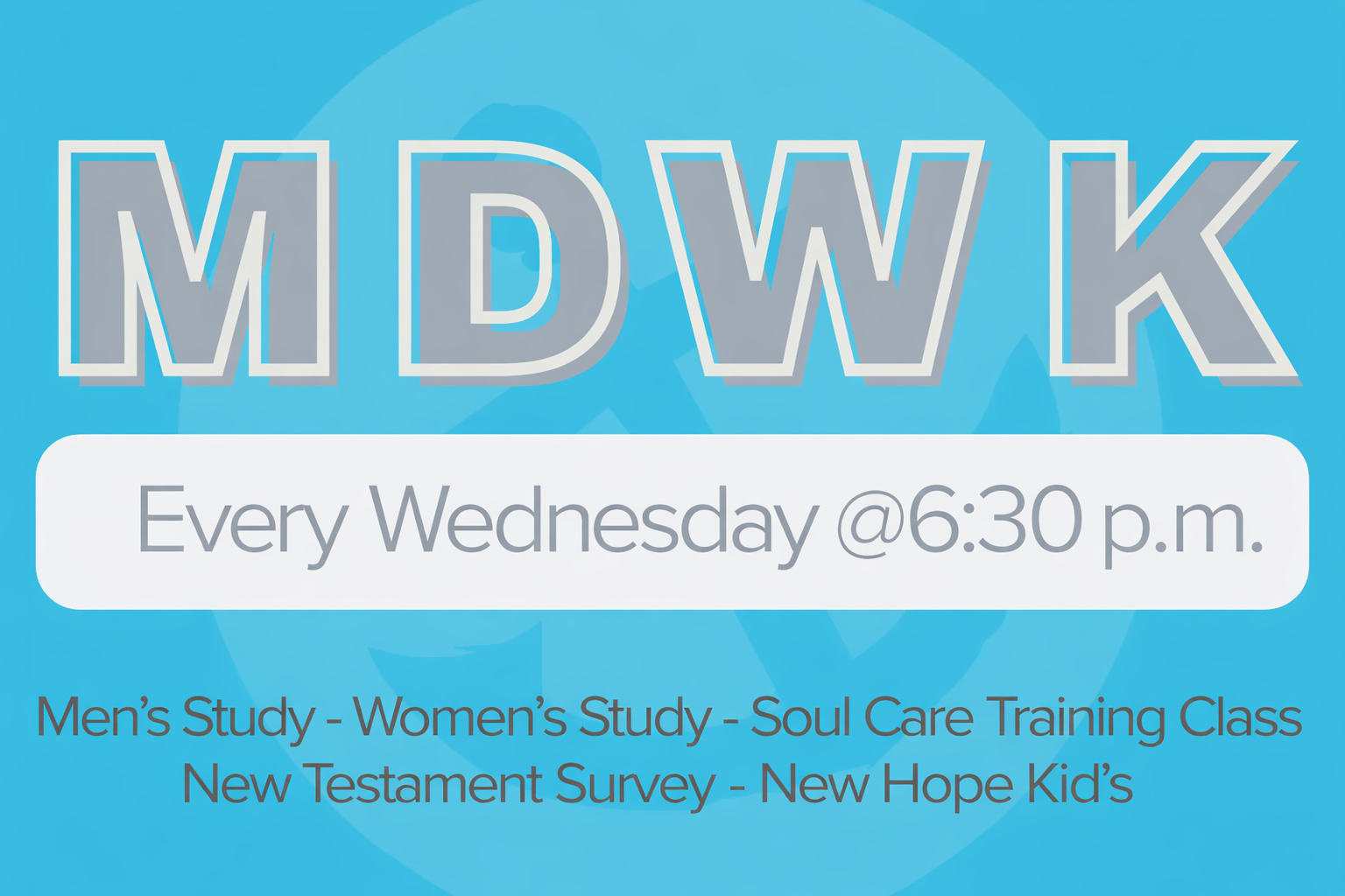 MDWK Small Groups 