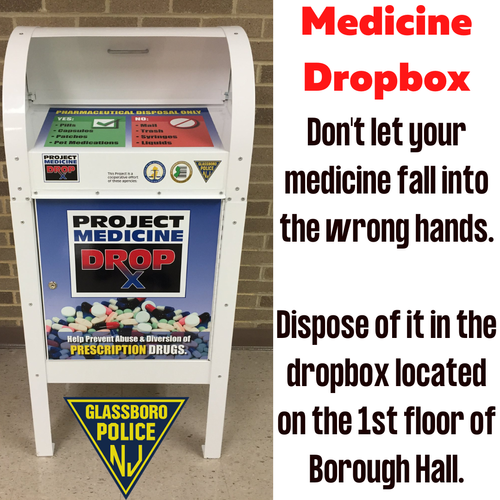 Medicine Drop Box — Glassboro Police