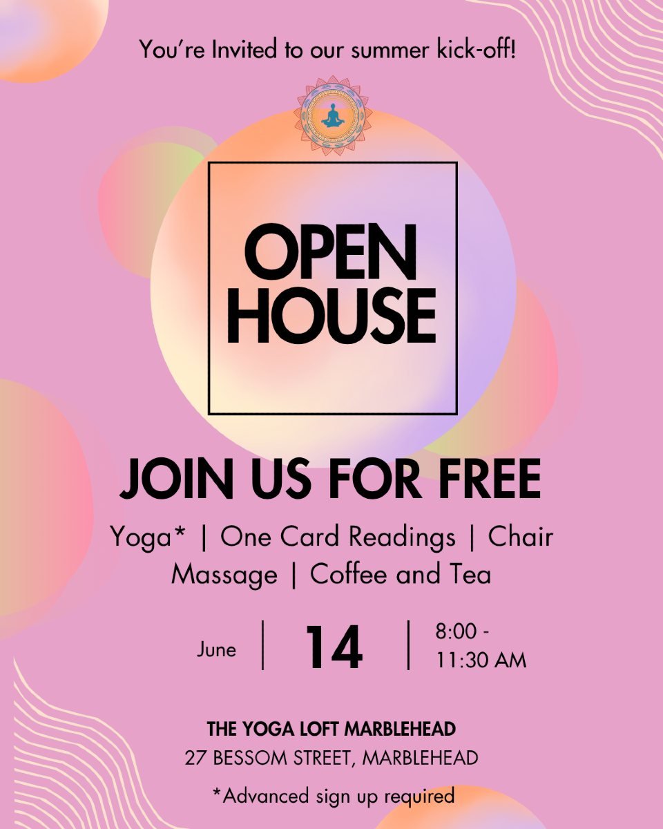 We are throwing a party and you're invited 🎉

Join us for our yearly Open House at The Yoga Loft - let's kick off the summer together!

Here&rsquo;s what&rsquo;s going down for FREE:
🧘&zwj;♀️ 2 yoga classes (advanced registration required)
☕ Coffee