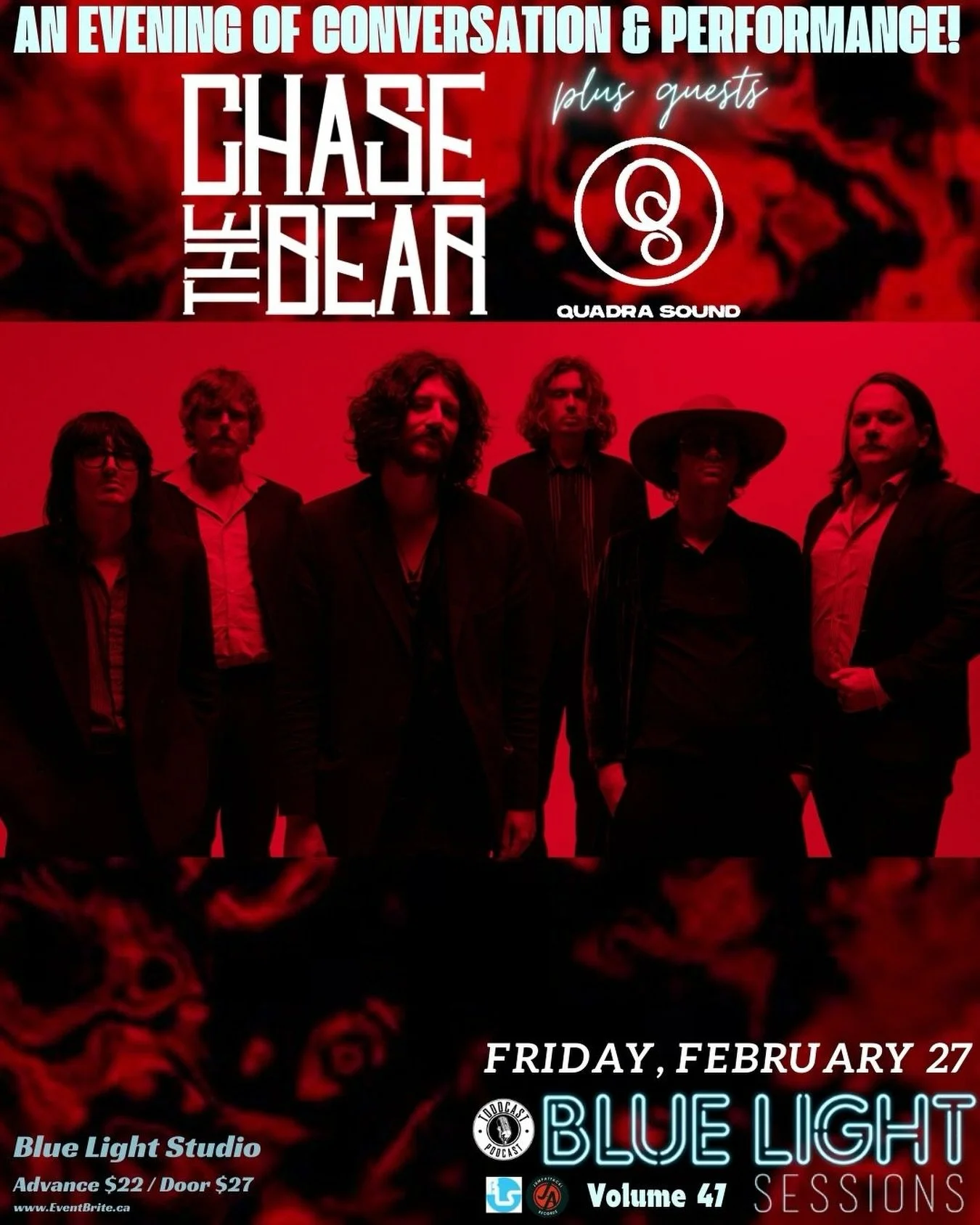 VANCOUVER! Two weeks away until our show with @chasethebearmusic at @bluelightsessions Feb 27

SHOW INFO:
Super cool intimate show. It&rsquo;s in a studio and will be recorded live with enough space for a small studio audience. We will chat with @tod