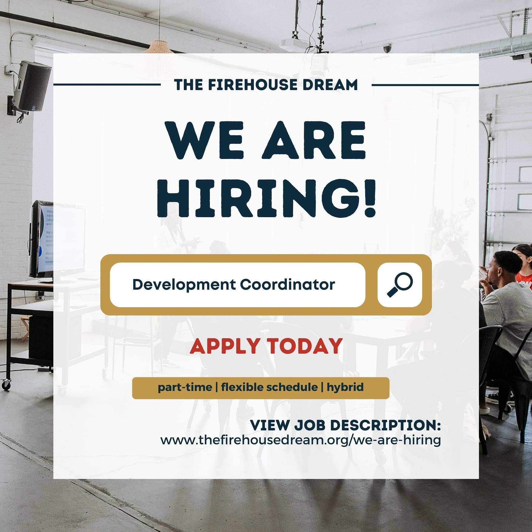 We are excited to share we are hiring a part time Development Coordinator. Our dream is to add to our team someone who values a community-centered approach with fundraising that is asset based and co-creates with our team, giving partners, and neighb