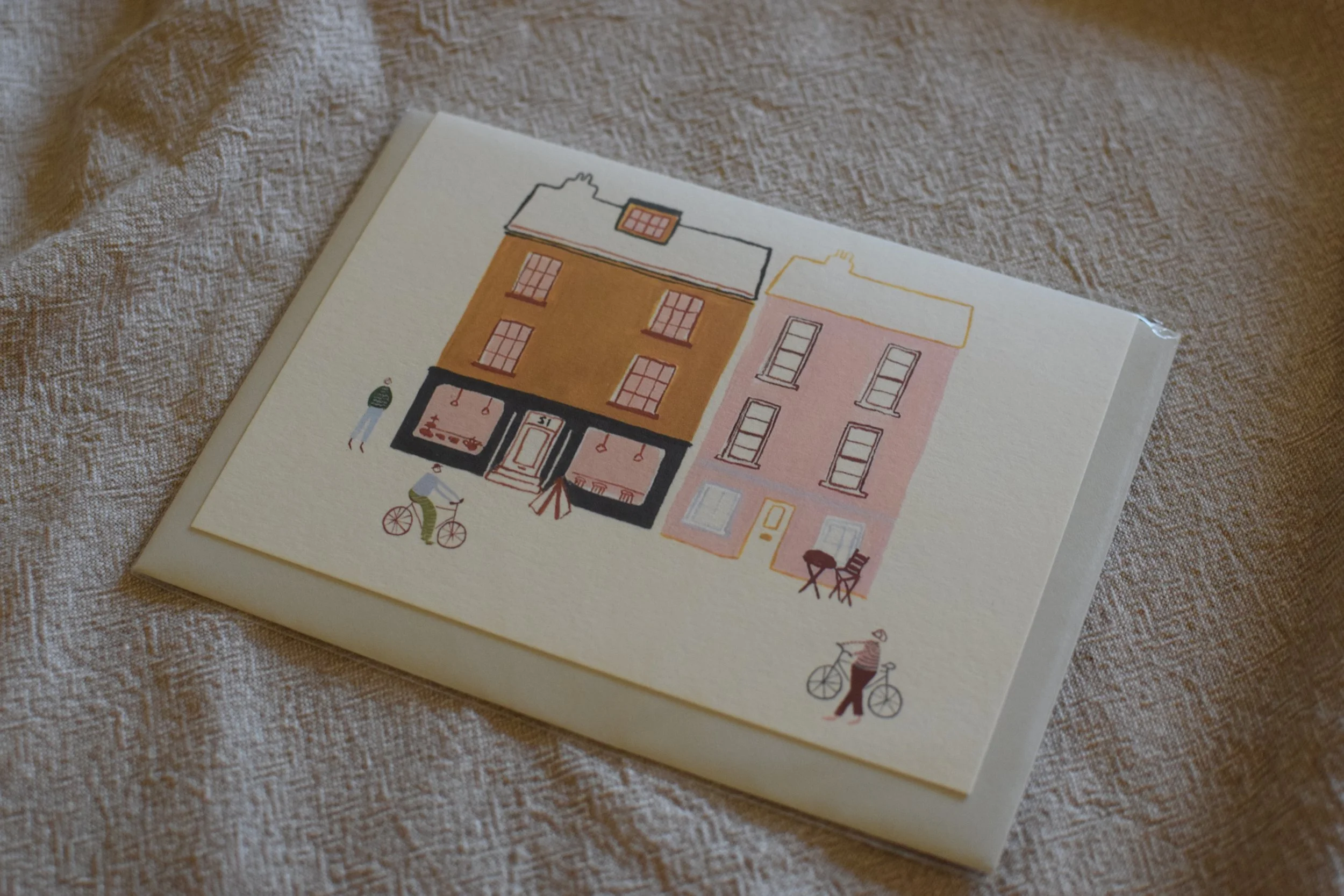 Taking a Trip into Town Card