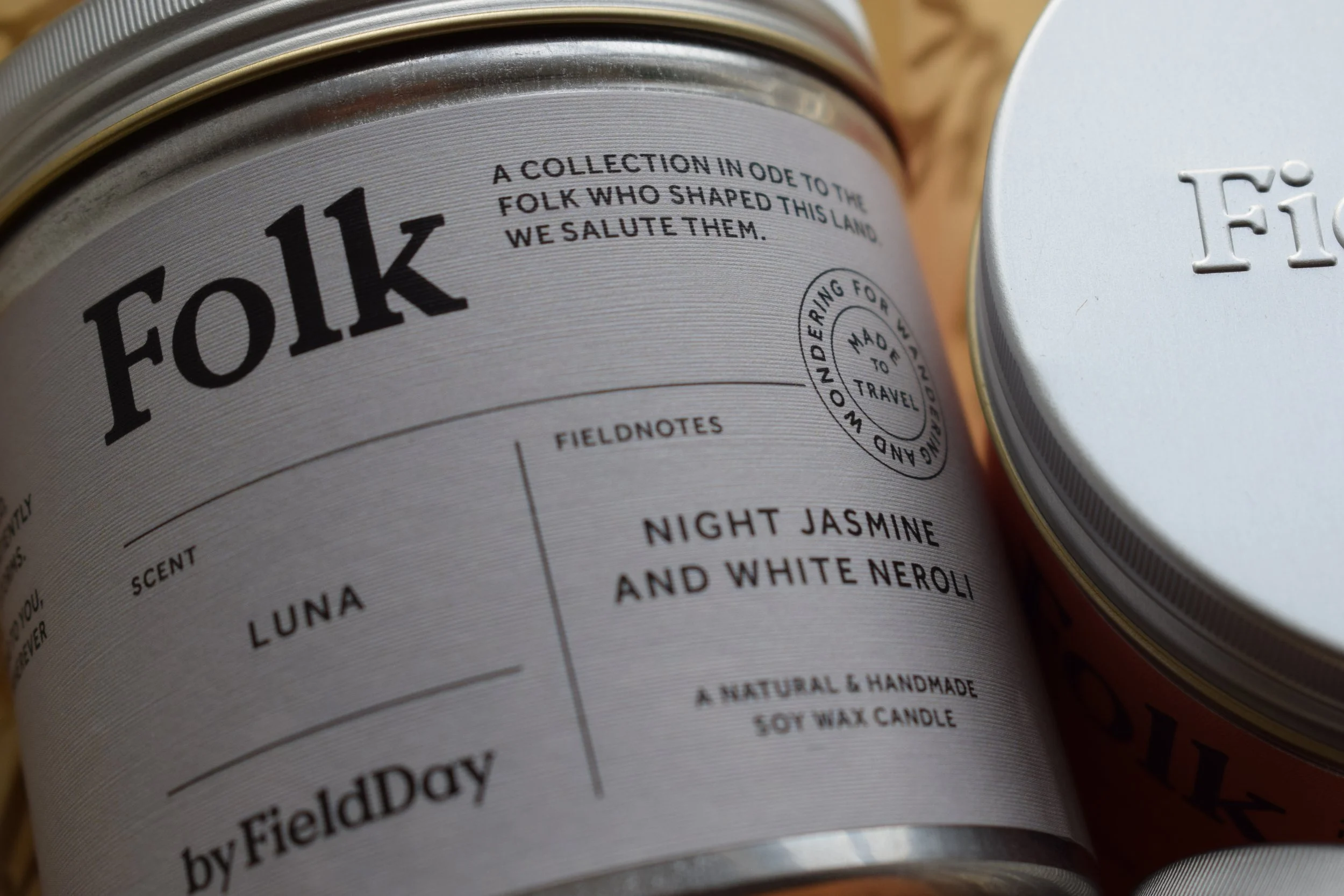 Folk Tin Candle - Luna