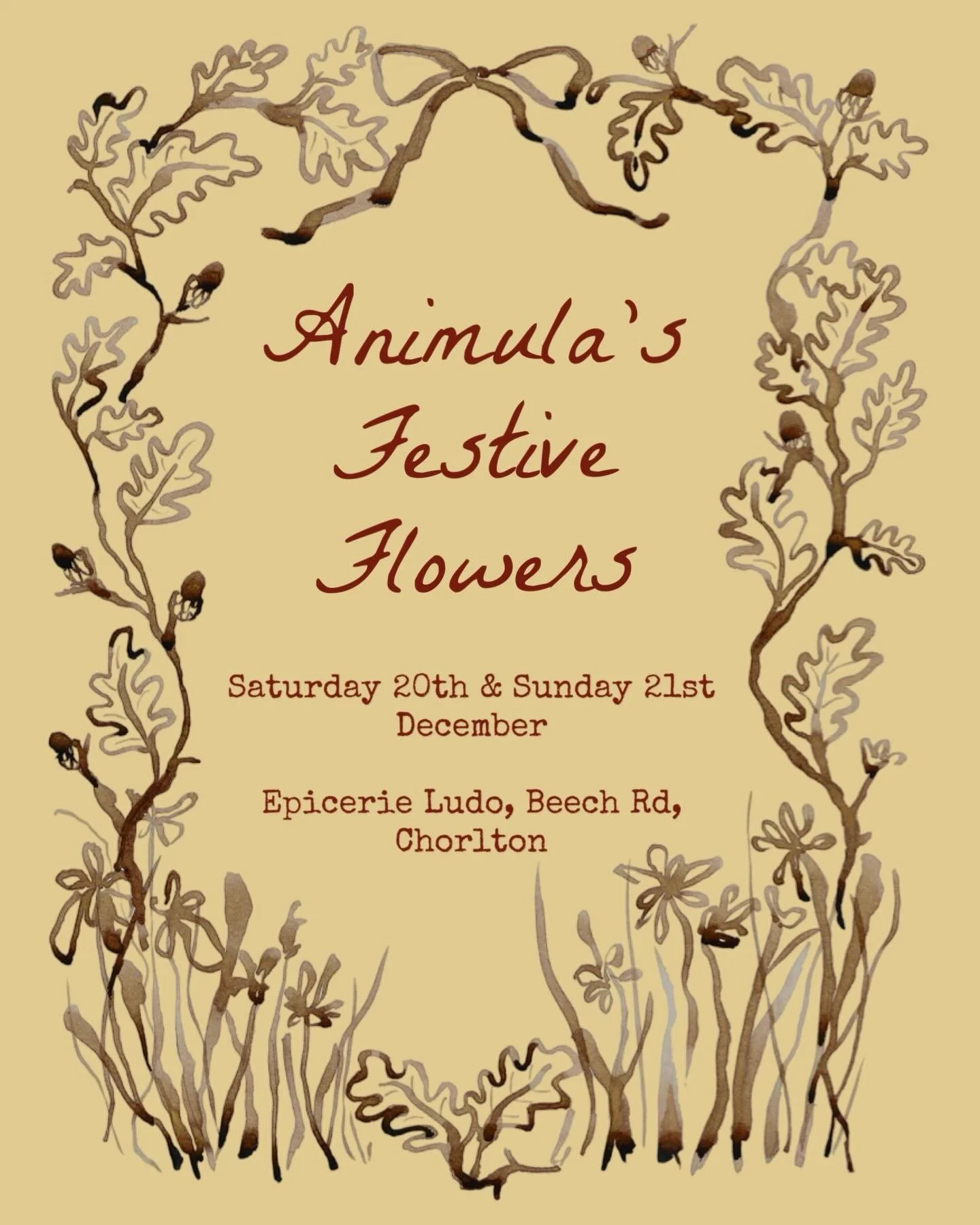 Adding those final finishing touches to your home before your guests arrive this Christmas? I&rsquo;ll be outside @epicerieludo this weekend selling some beautiful festive flowers, and we all know Ludo has all your Christmas cheese and wine needs cov