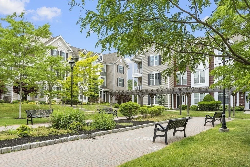 Condo townhouses with shared amenities