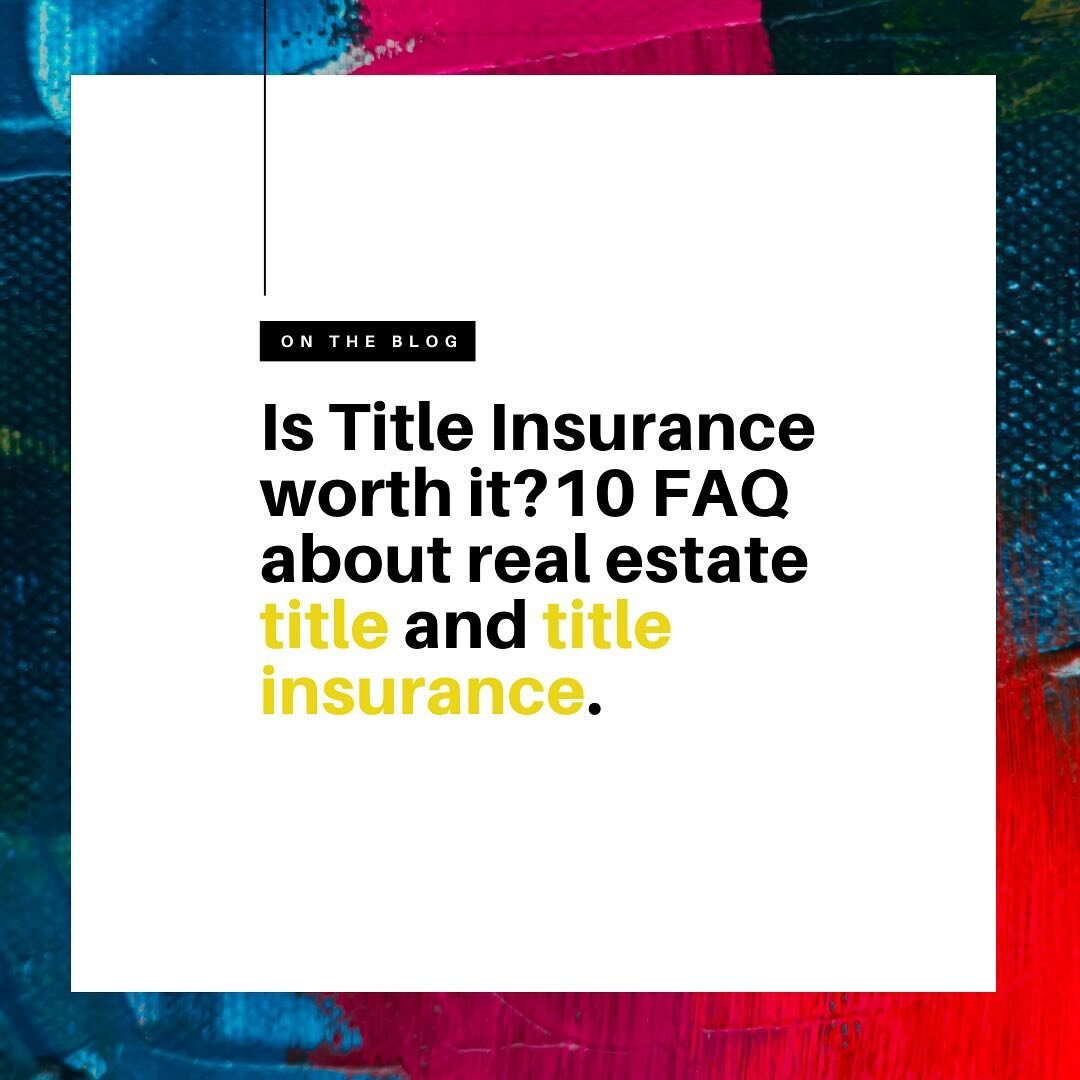 📝 How does title insurance work? What&rsquo;s the difference between &ldquo;insurable&rdquo;, &ldquo;clean&rdquo; and &ldquo;marketable&rdquo; title? What are examples of title issues? What happens when title defect is found? And the golden question