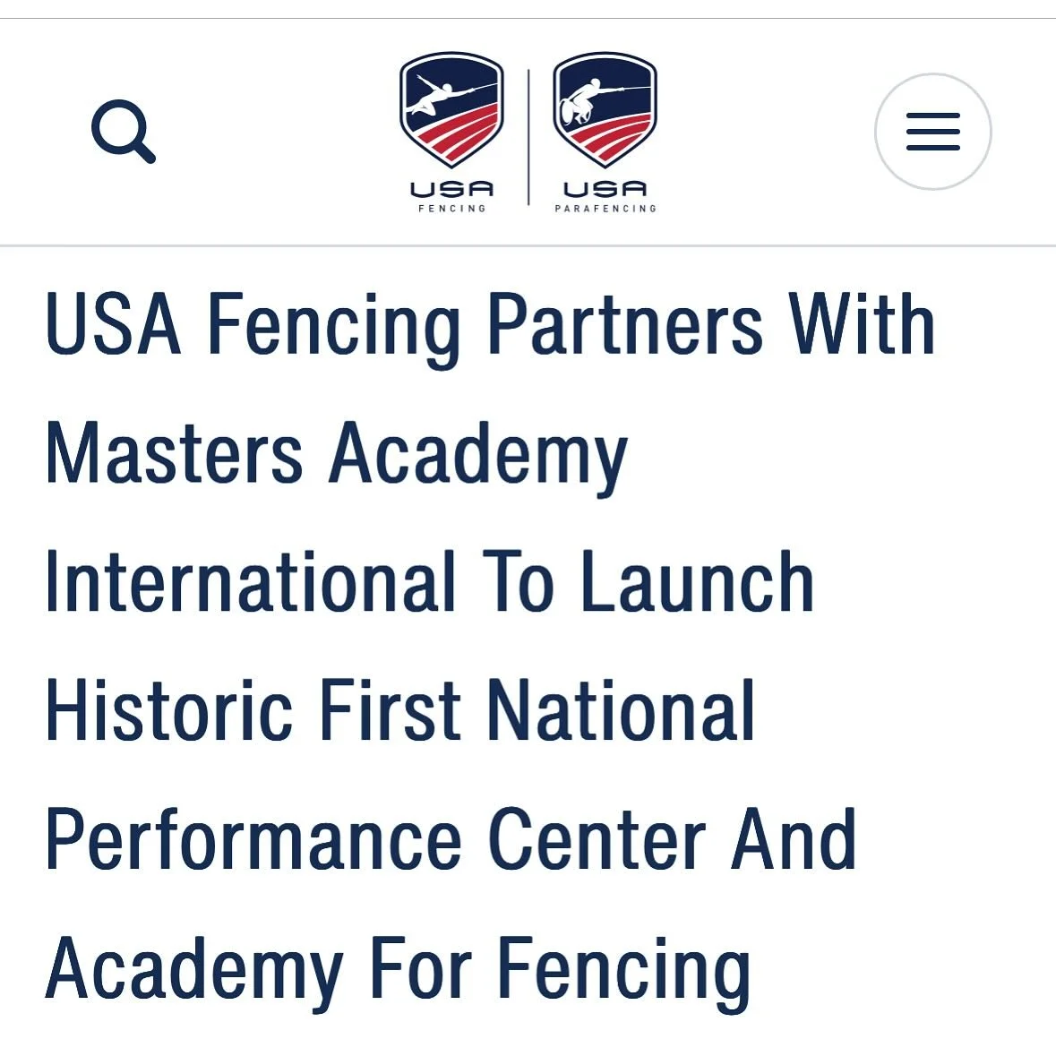 @usafencing Welcome to my backyard!! 🥳