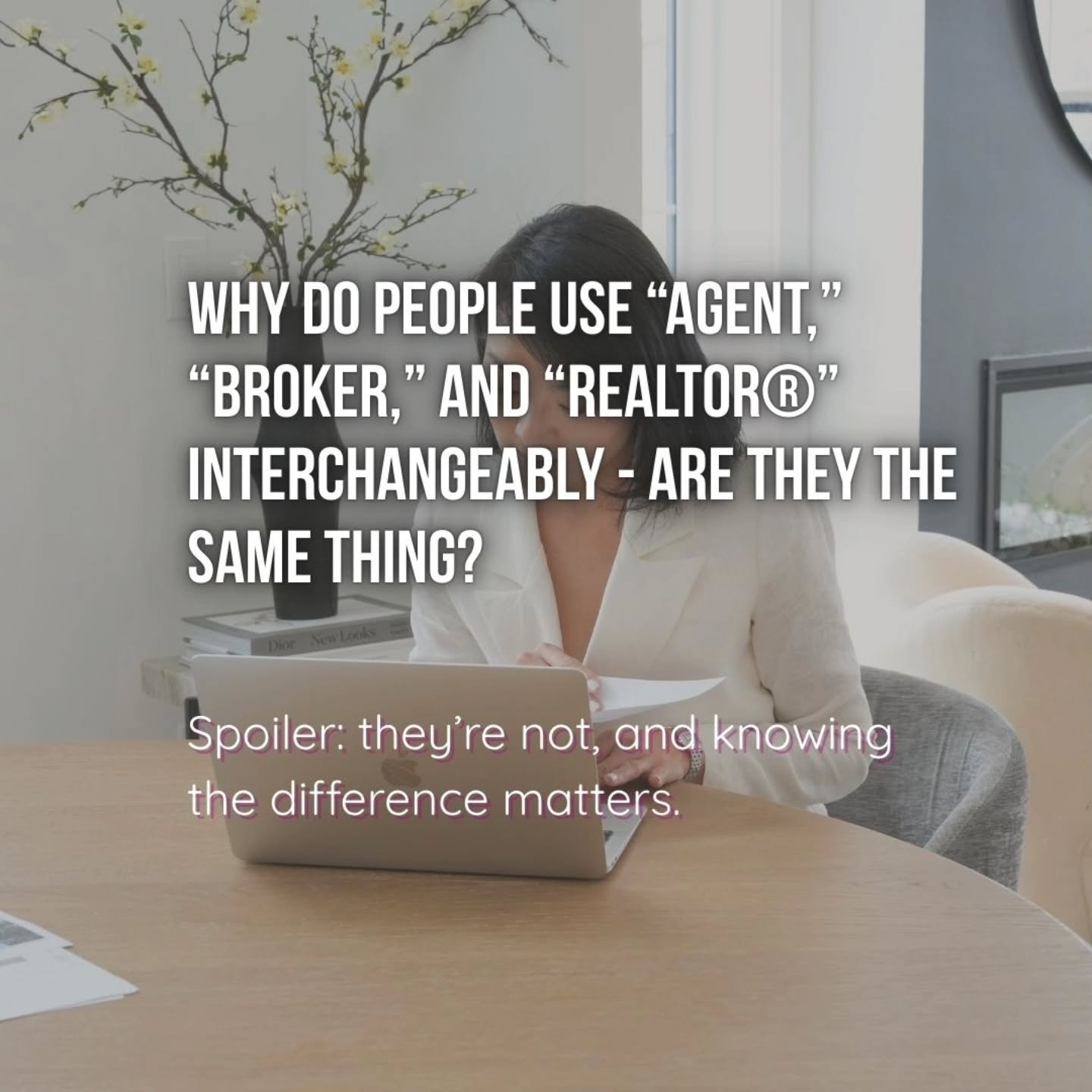 Why do people use &ldquo;Agent,&rdquo; &ldquo;Broker,&rdquo; and &ldquo;Realtor&reg;&rdquo; interchangeably - are they the same thing?

When I first moved to the US, this confused me, too. As a foreigner, I remember hearing people use &ldquo;broker,&