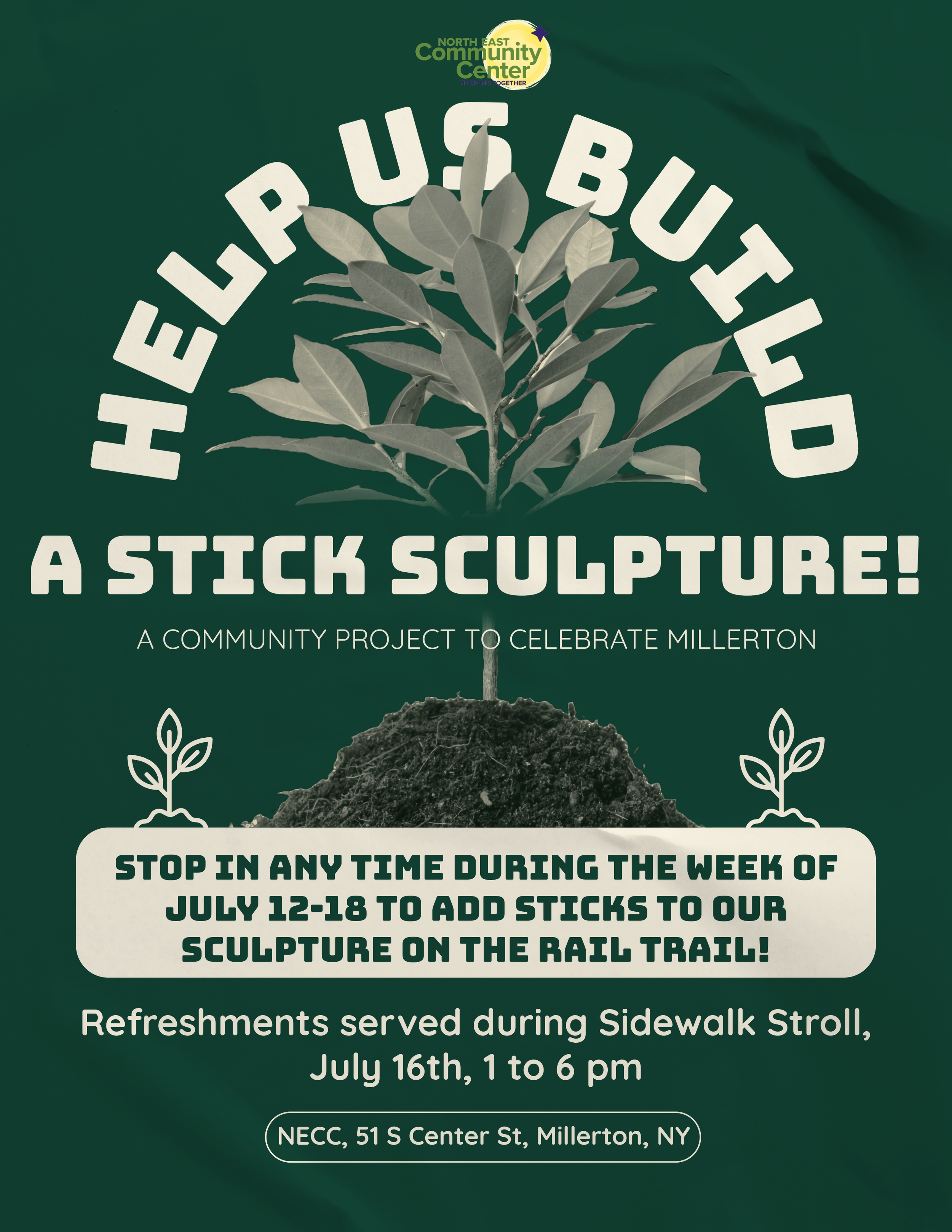 Community Stick Sculpture - Summer Stroll