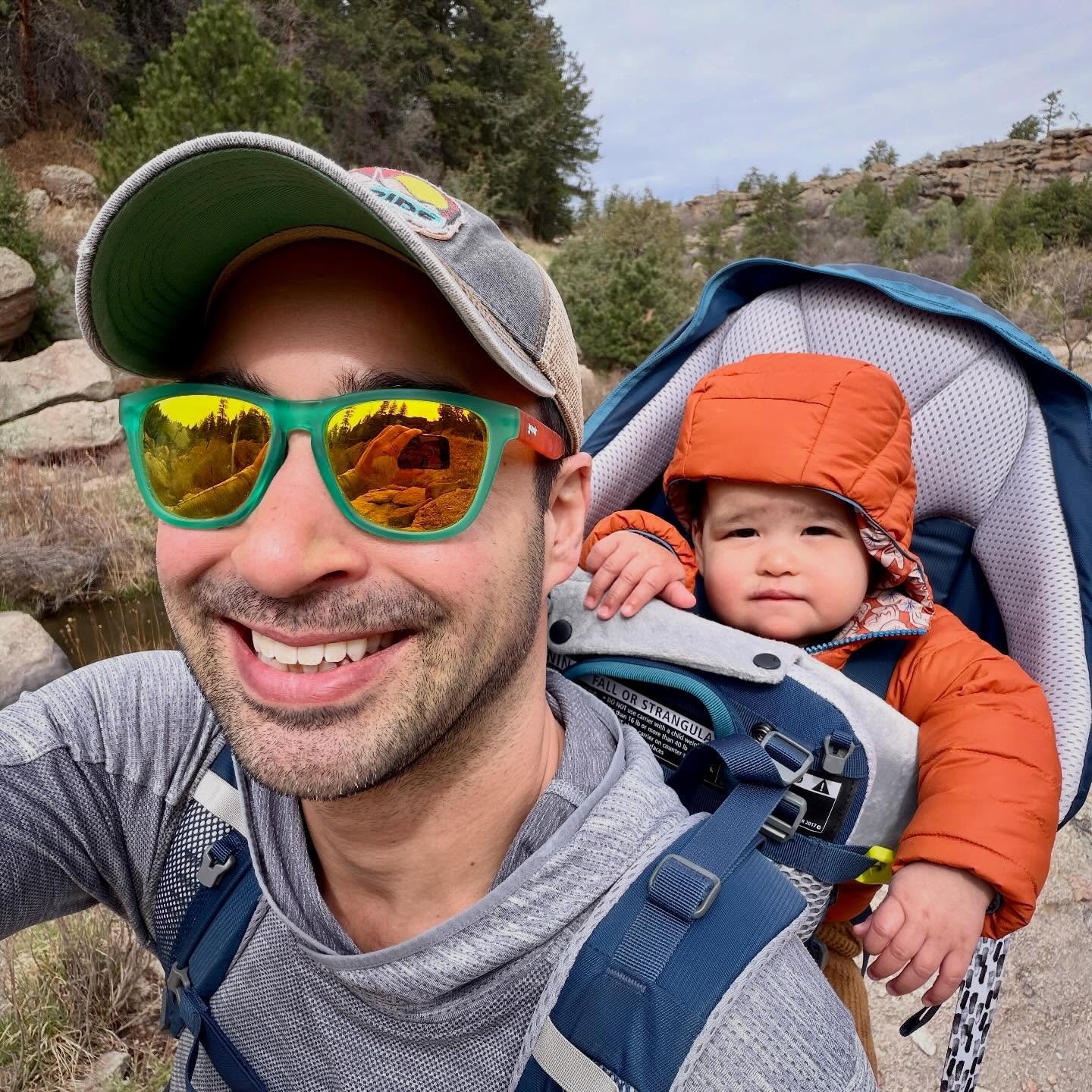 Astrid&rsquo;s first hike. She was having more fun than her face would suggest!
