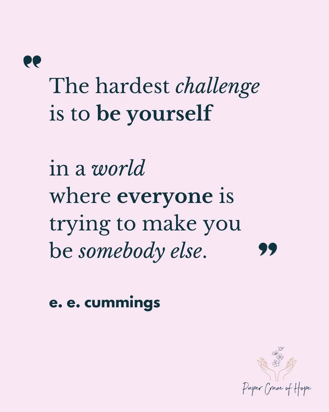 I used to hide behind masks, trying to be who the world wanted me to be. It was exhausting. 🌿

Then I learned something simple but powerful: being yourself is enough. 💎

There&rsquo;s a quiet freedom in embracing your quirks, your feelings, your wh