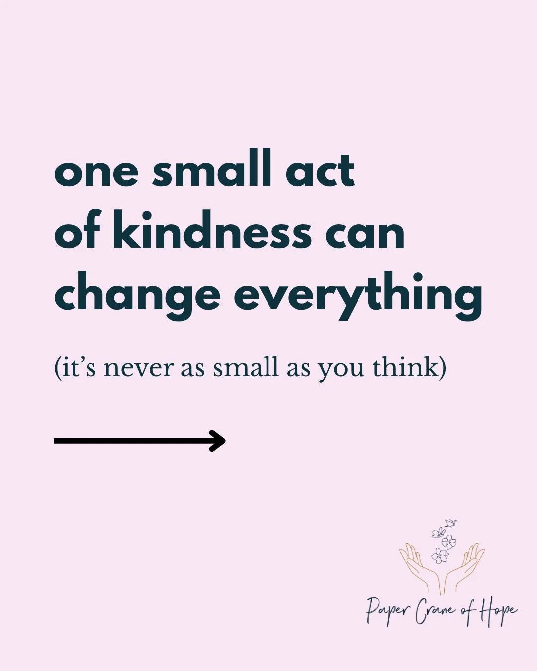 Have you ever had a tiny moment of kindness change something inside you?

The kind that arrives quietly, but stays with you for years.

For me, it has always been the small things that shift something deep in my chest. 

A gentle gesture. A warm tone
