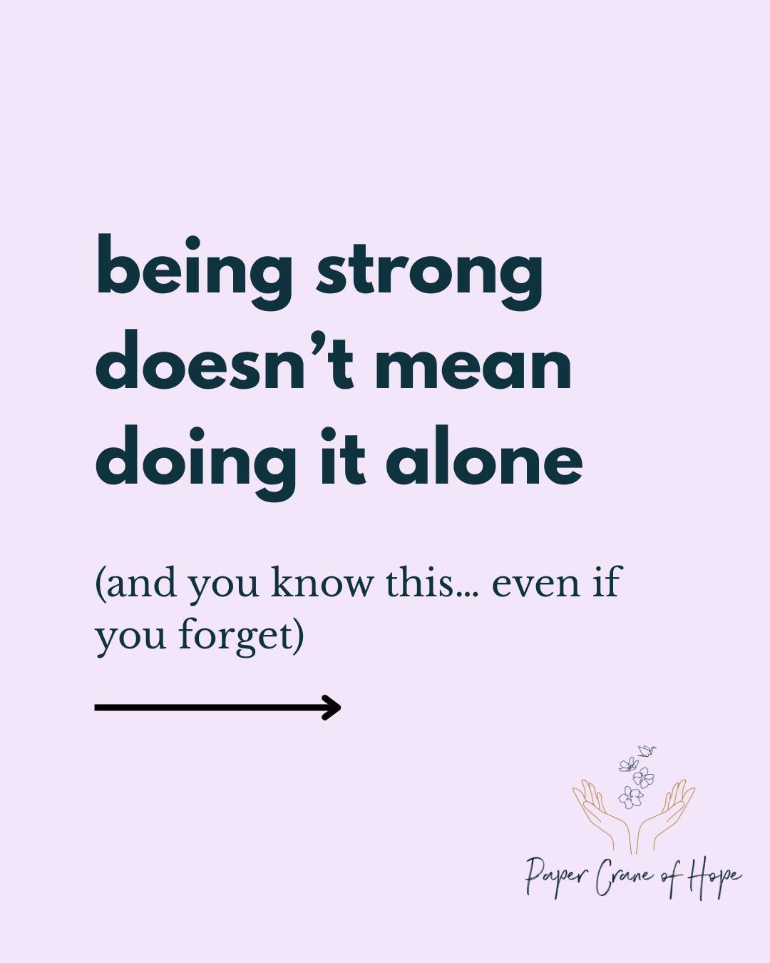 Reaching out for help isn&rsquo;t a sign of weakness &mdash; it&rsquo;s a sign of strength, courage, and emotional maturity. 

The more we talk about mental health, the more we break the stigma and create space for others to speak up too. 

If you&rs