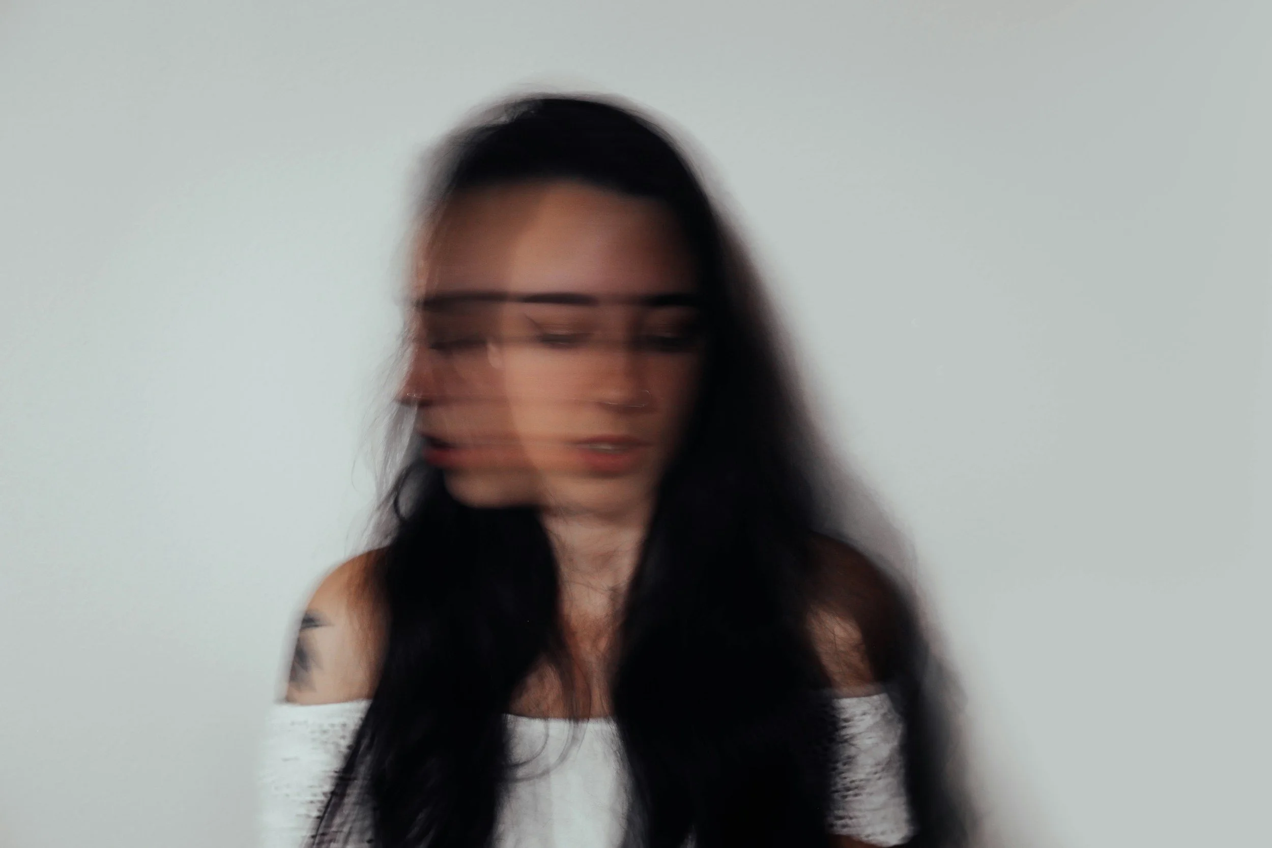 A woman experiencing anxiety