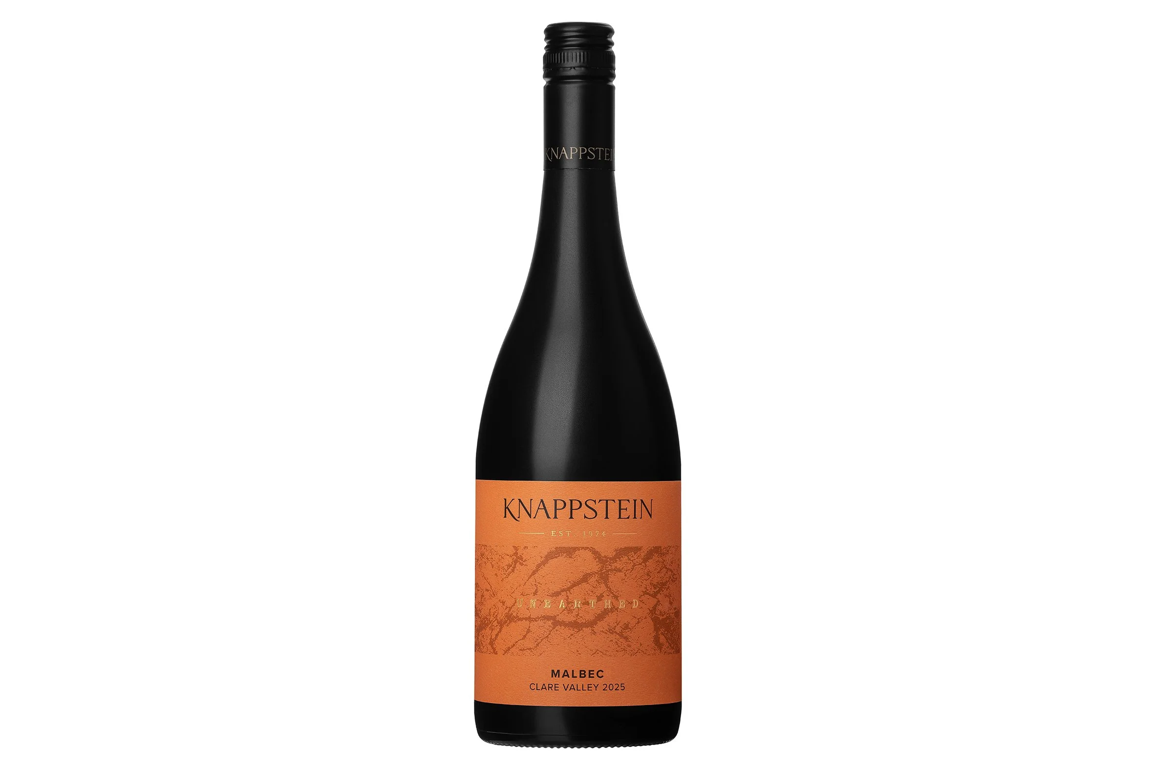 Bottle of Knappstein Unearthed Malbec 2025.