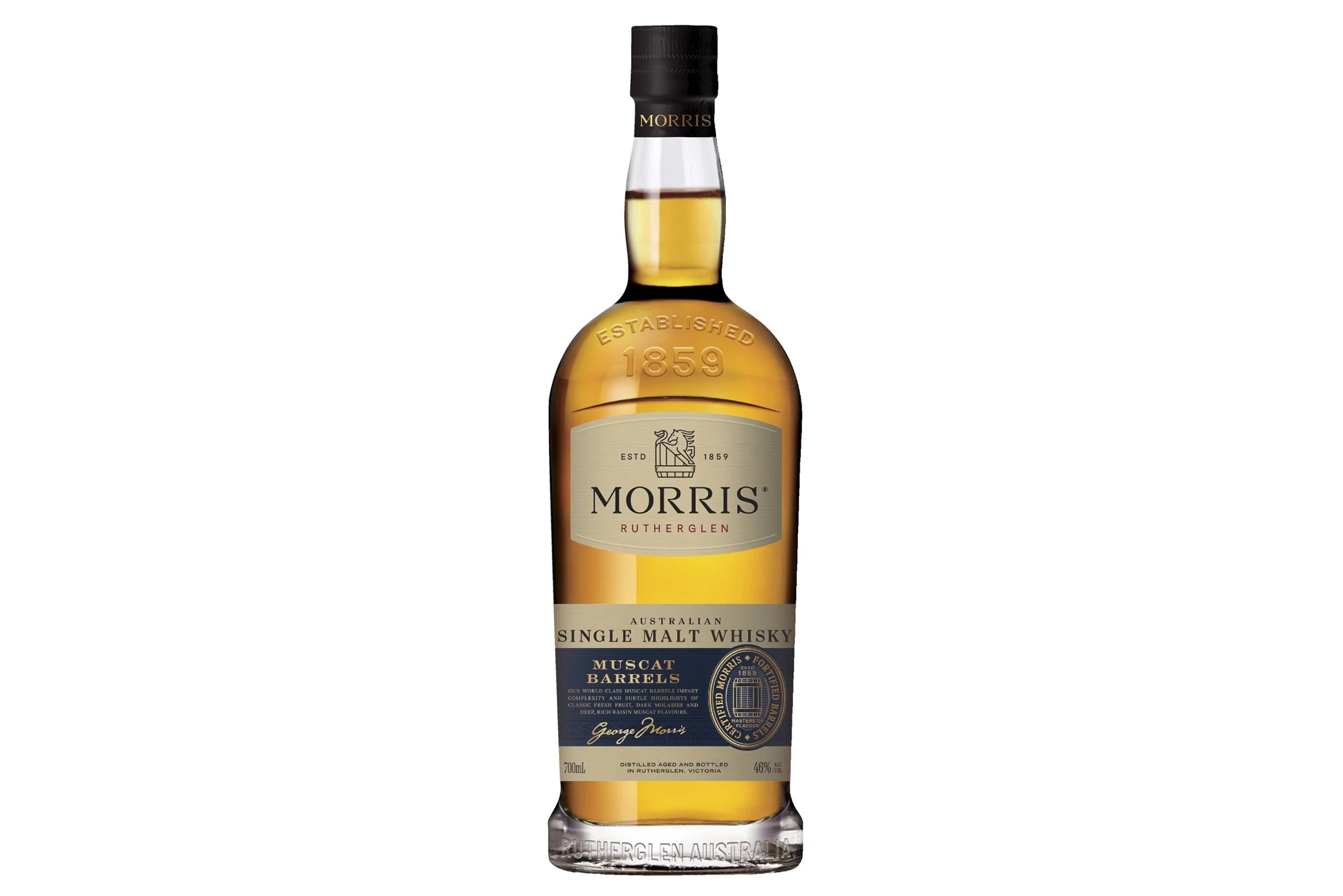 Bottle of Morris Whisky – Australian Single Malt, Muscat Barrel.