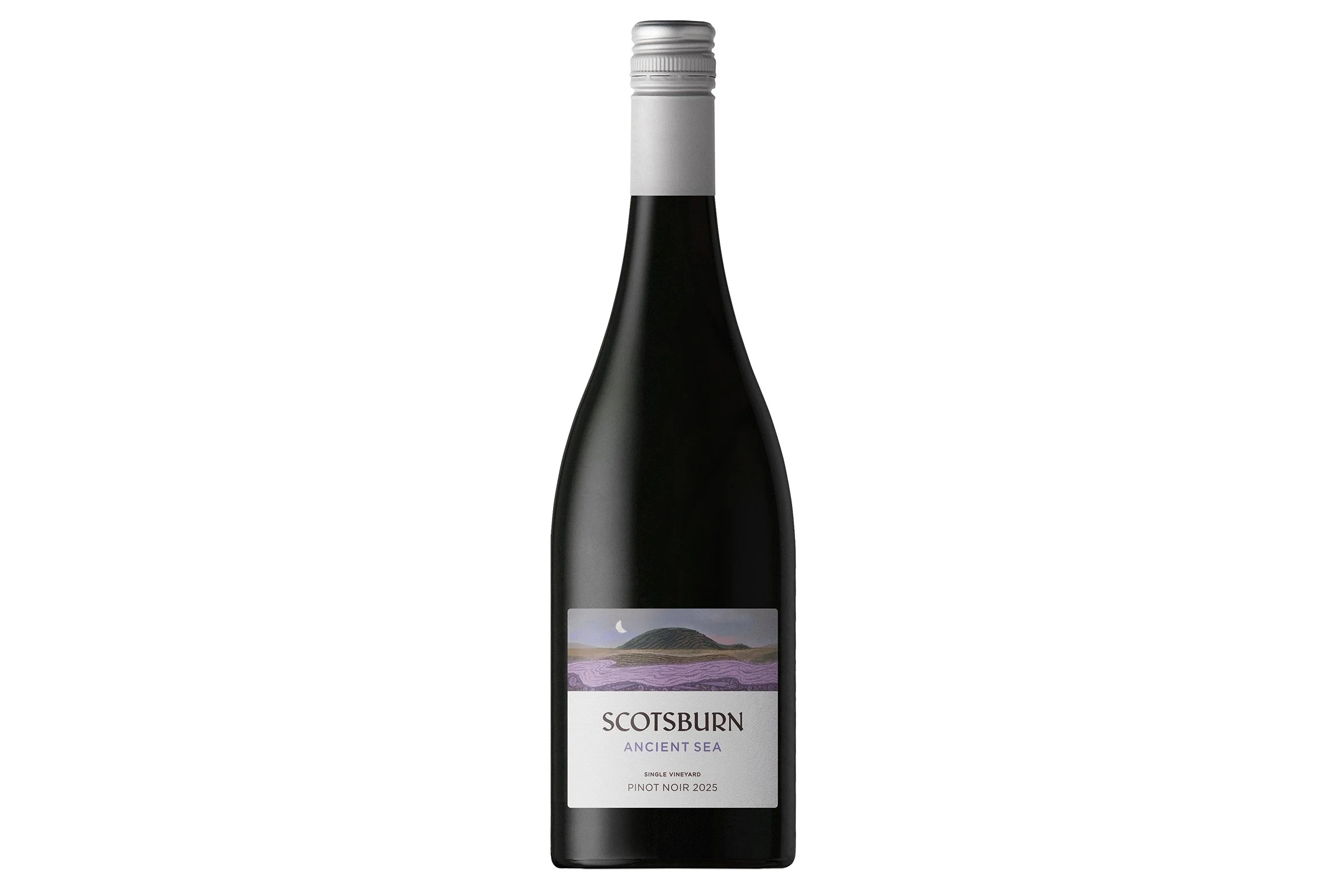 Bottle of Scotsburn Ancient Sea Pinot Noir 2025.