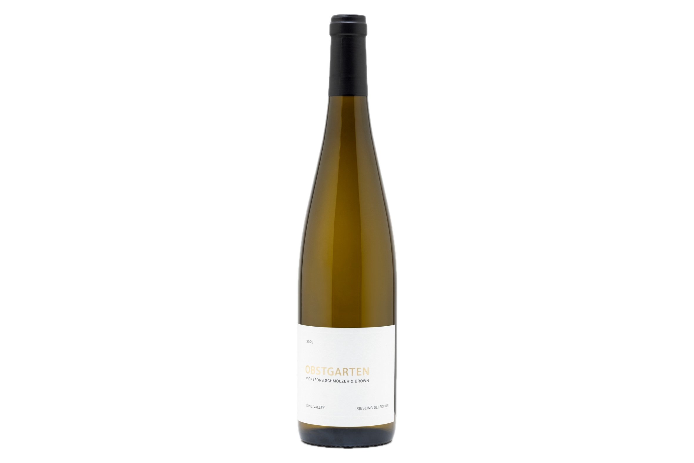 Bottle of Vignerons Schmölzer & Brown Obstgarten Riesling Selection 2025.