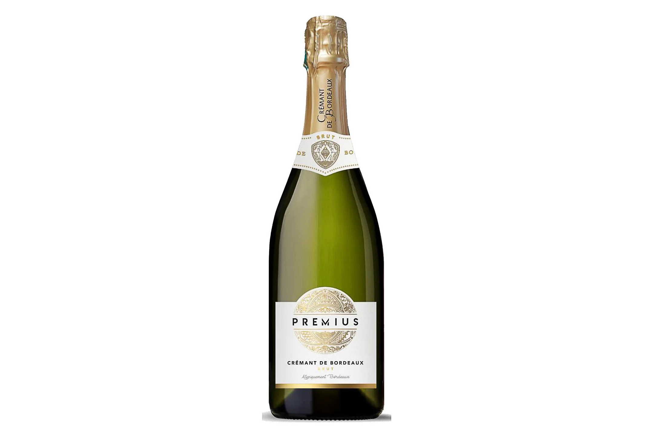 Bottle of Premius Cremant de Bordeaux Brut NV.