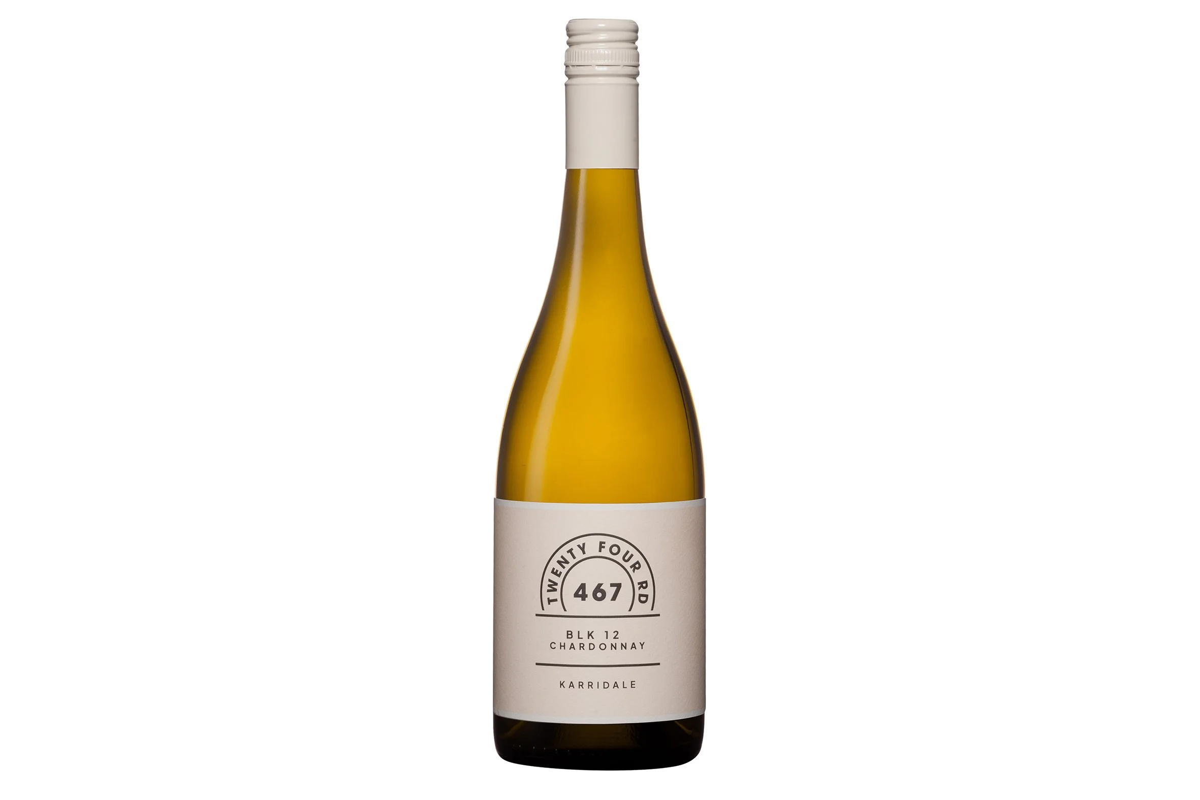 Bottle of 467 Twenty Four Rd Blk 12 Chardonnay 2022.