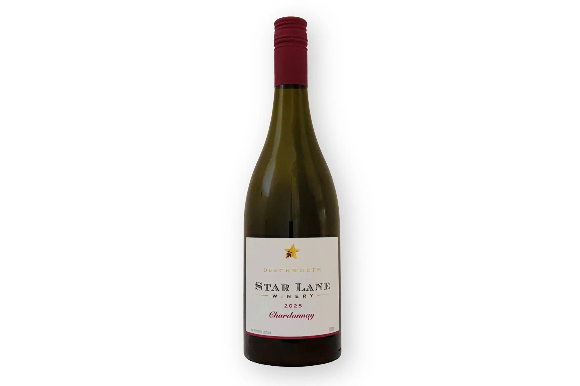 Bottle of Star Lane Chardonnay 2025.
