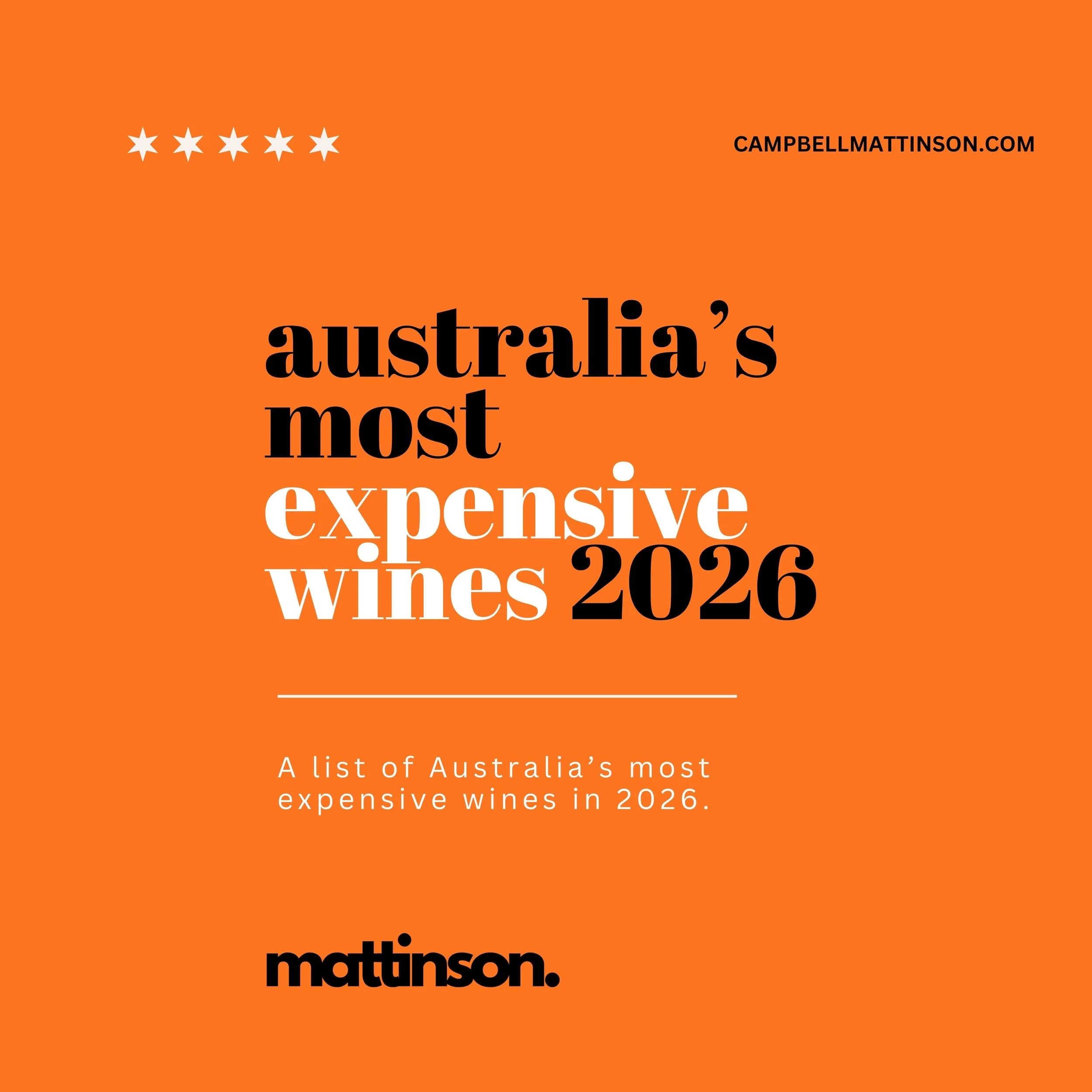 Australia’s Most Expensive Wines of 2026