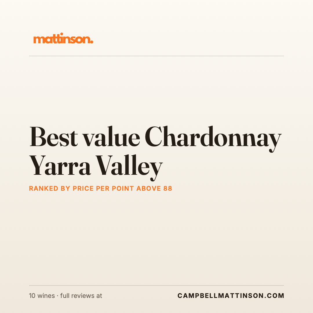 Best Value Yarra Valley Chardonnay