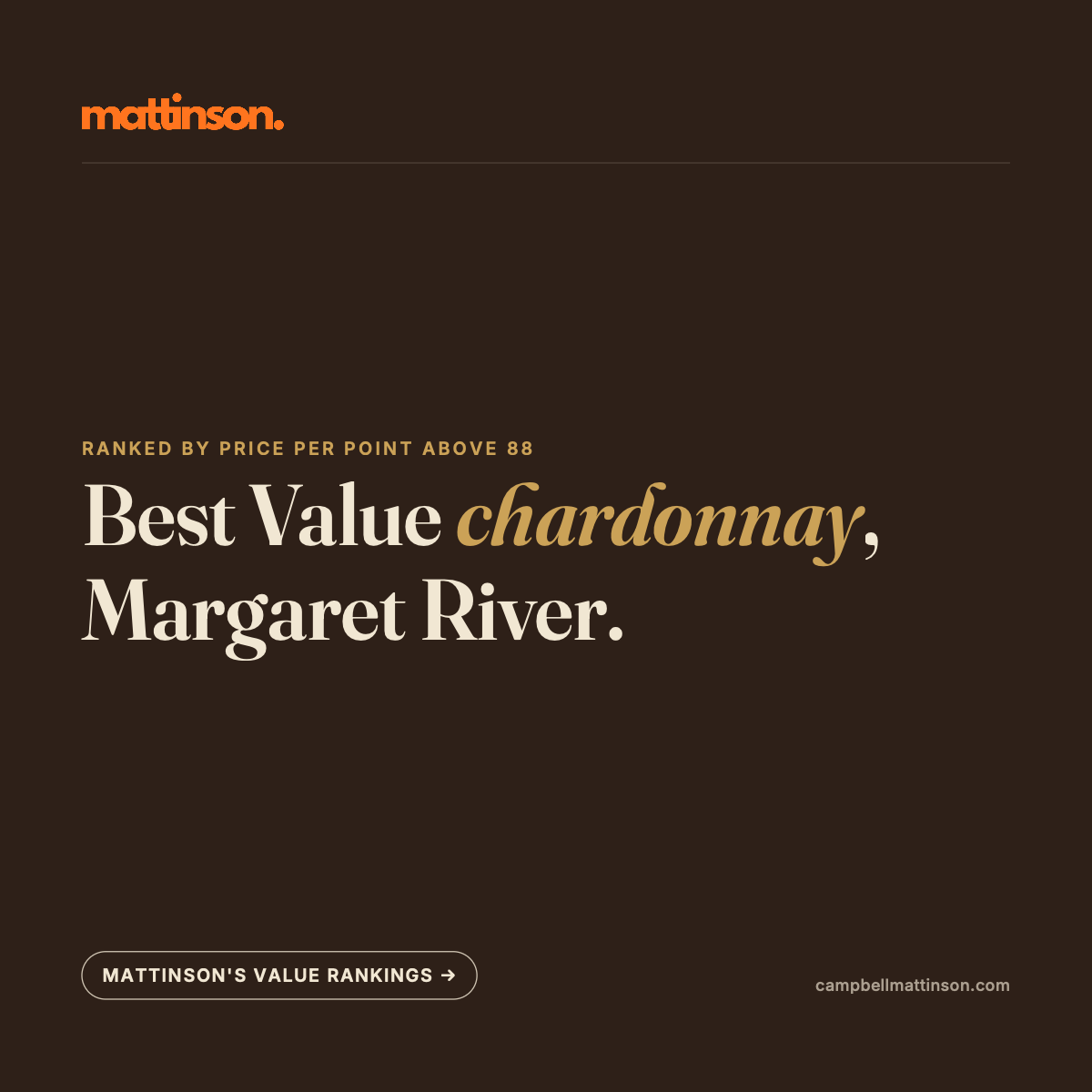Best Value Margaret River Chardonnay