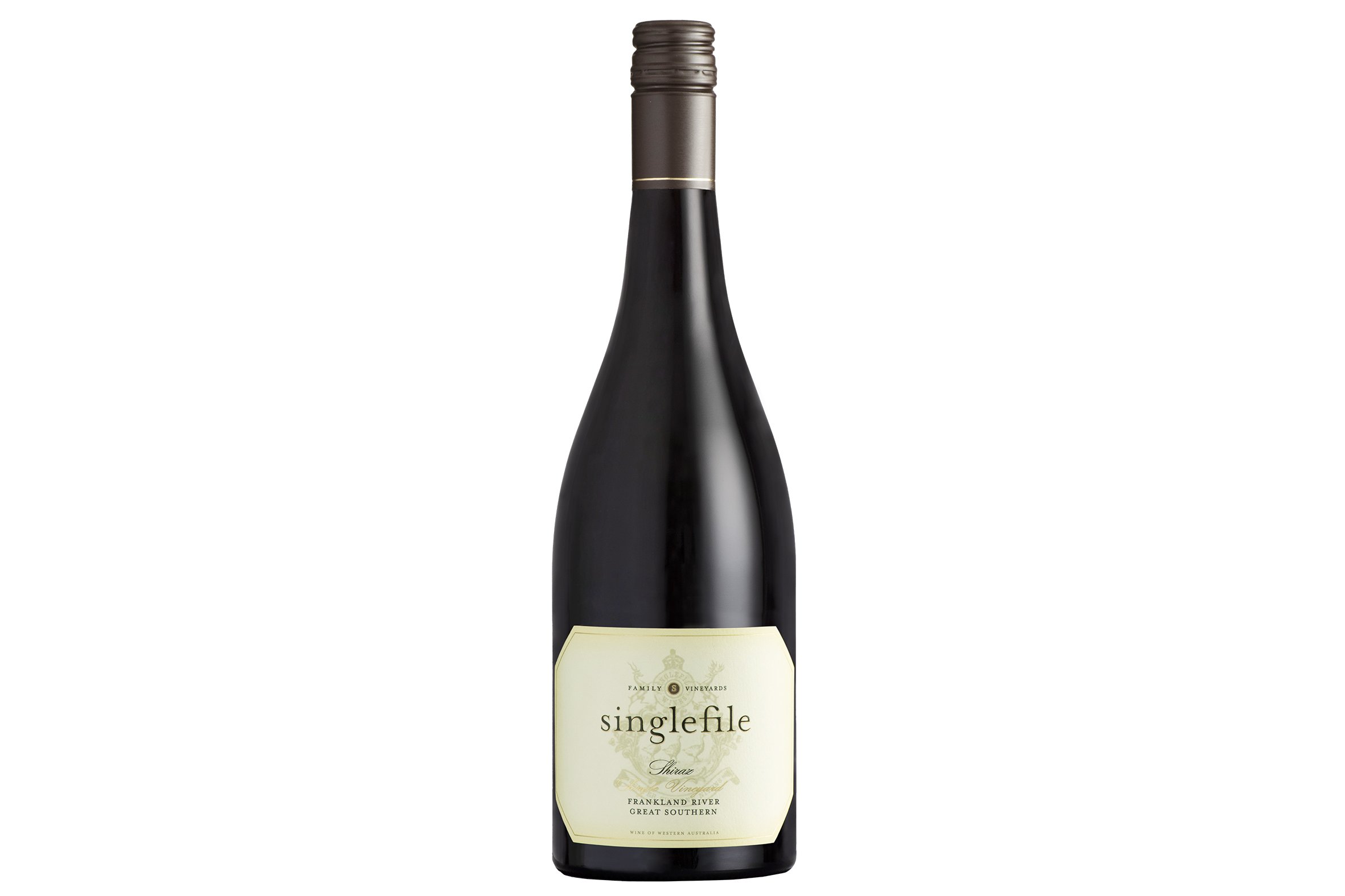 Bottle of Singlefile Single Vineyard Frankland River Shiraz 2025.