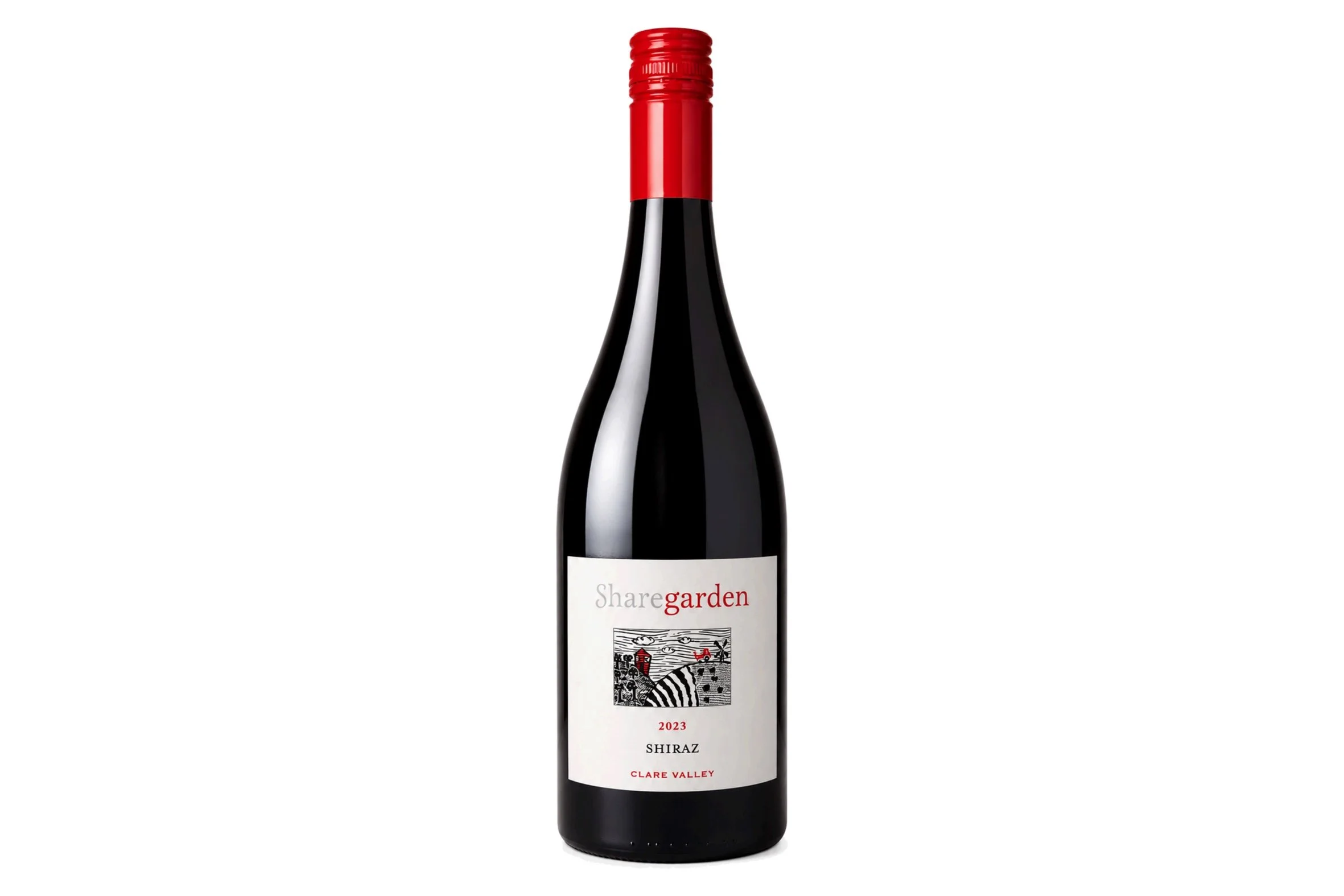Bottle of Woodvale Sharegarden Shiraz 2023.