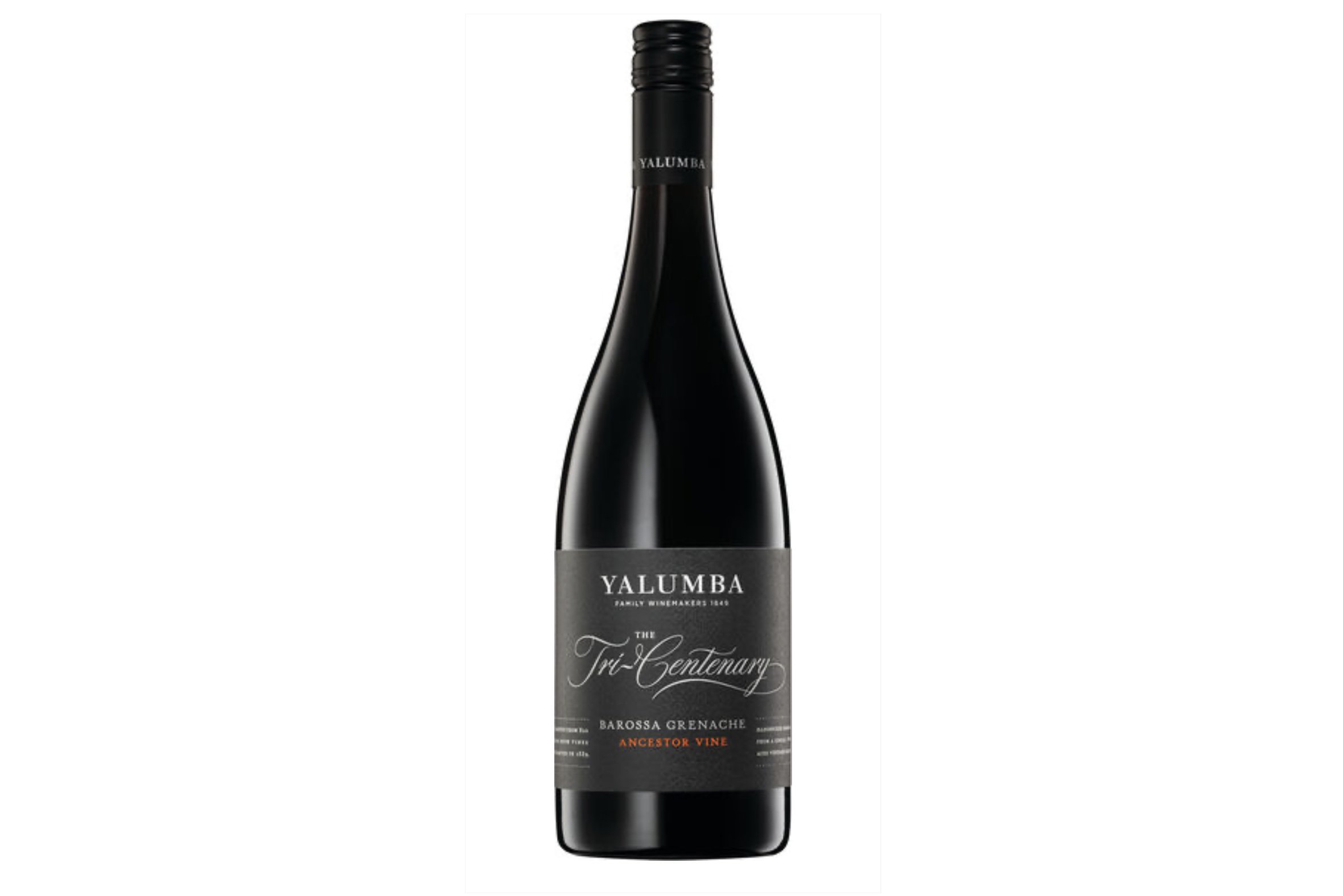 Bottle of Yalumba Tri-Centenary Grenache.