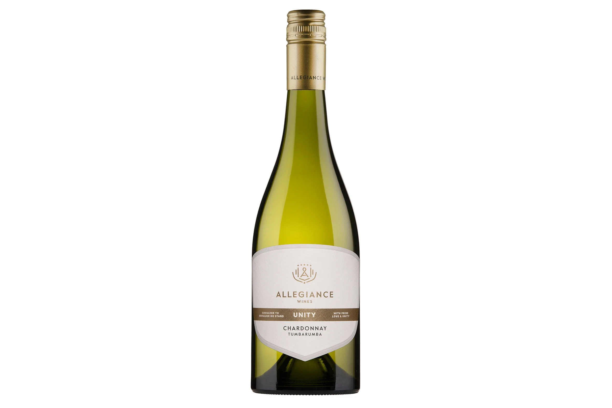 Bottle of Allegiance Wines Unity Tumbarumba Chardonnay 2025.