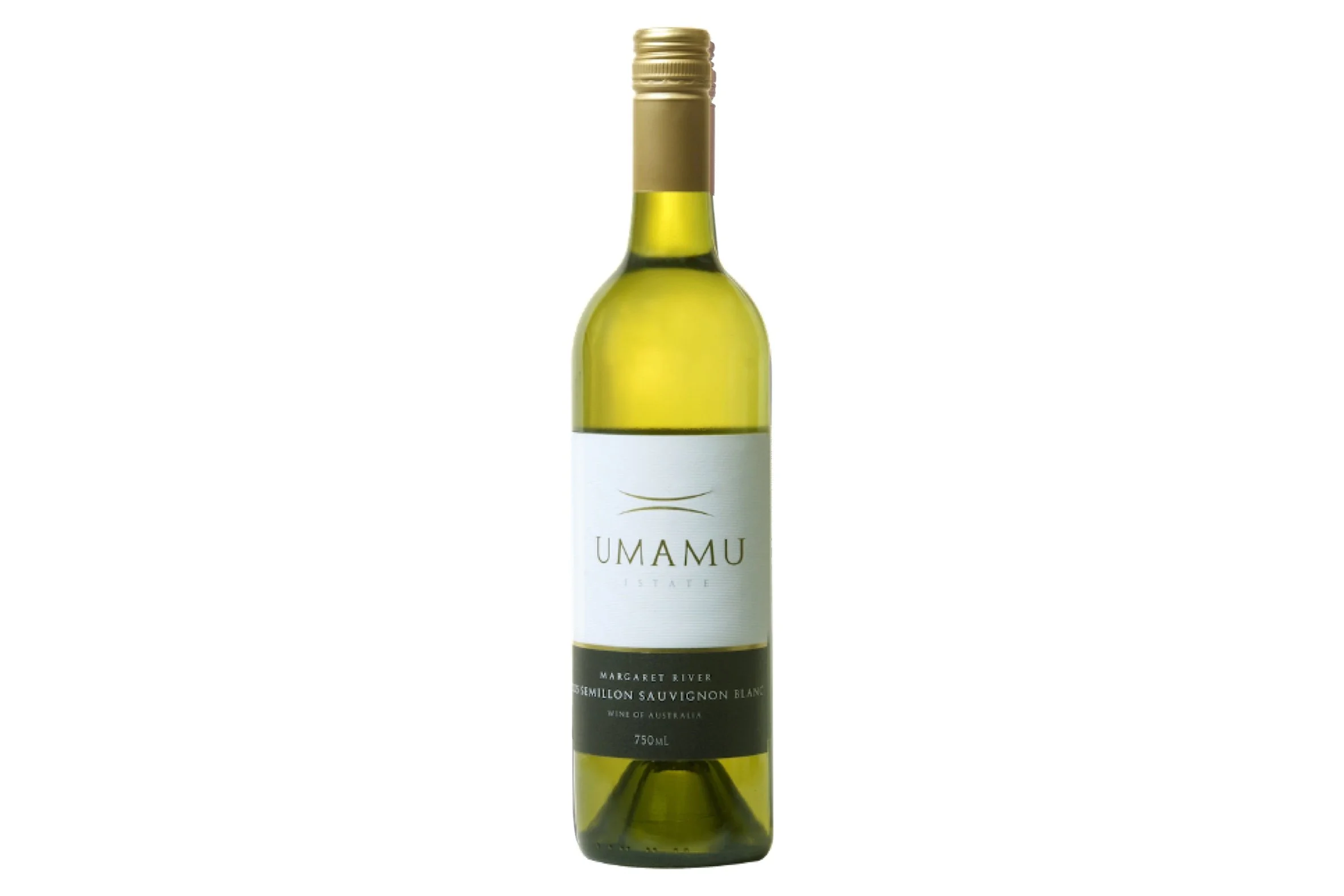 Bottle of UMAMU Estate Semillon Sauvignon Blanc 2005.