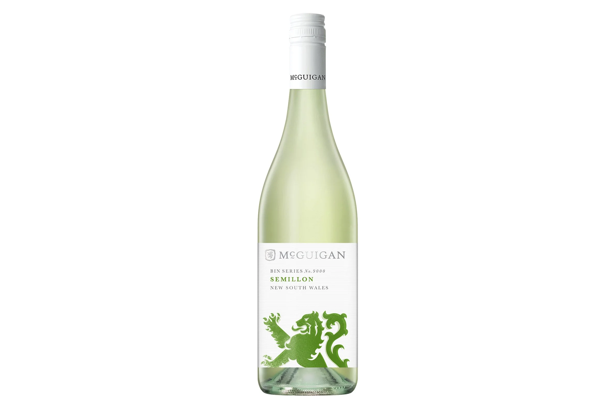 Bottle of McGuigan Bin 9000 Semillon 2016.
