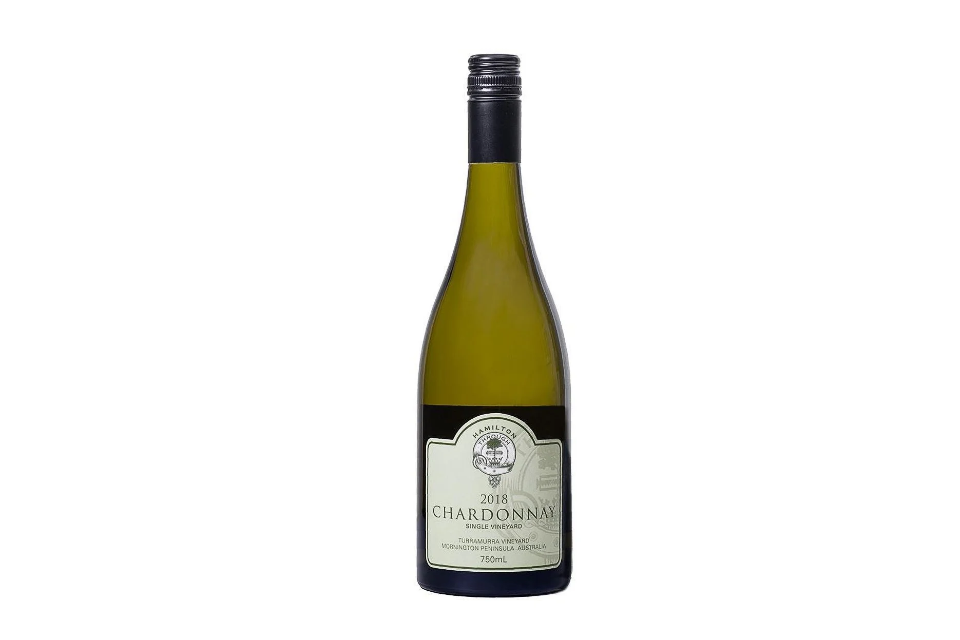 Bottle of Hamilton Through Turramurra Chardonnay 2018.