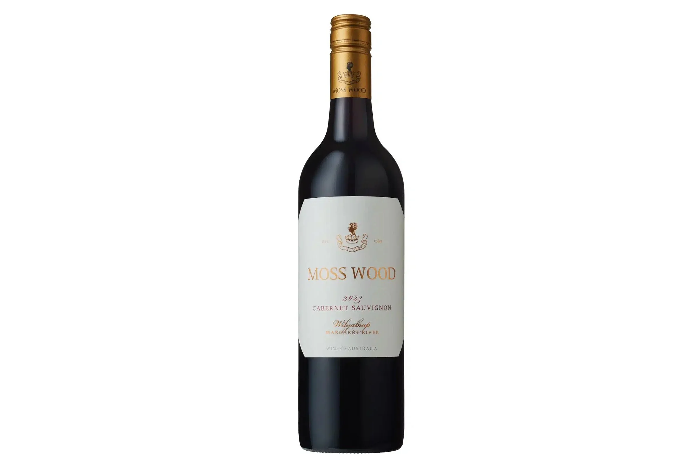 Bottle of Moss Wood Vineyard Cabernet Sauvignon 2023.