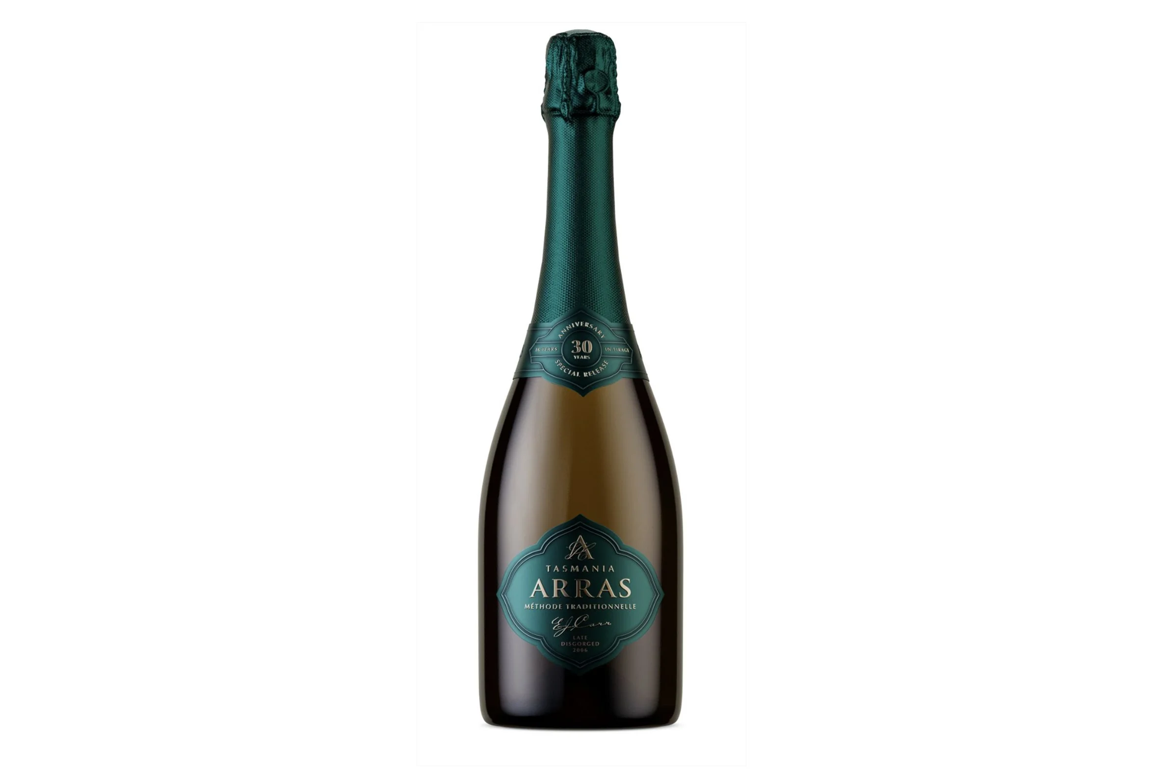 Bottle of Arras 30th Anniversary EJ Carr Late Disgorged 2006.