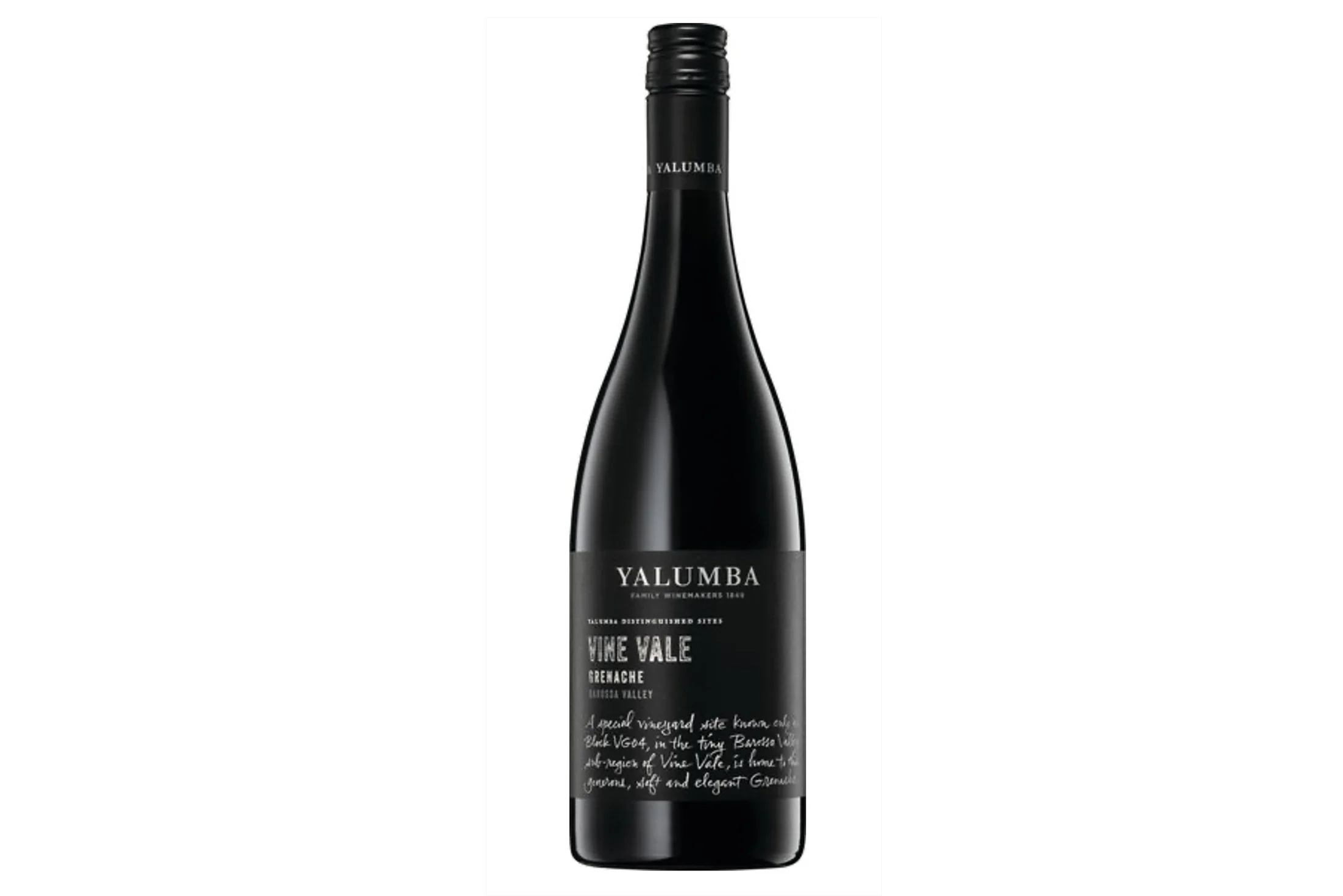 Bottle of Yalumba Vine Vale Grenache 2025.
